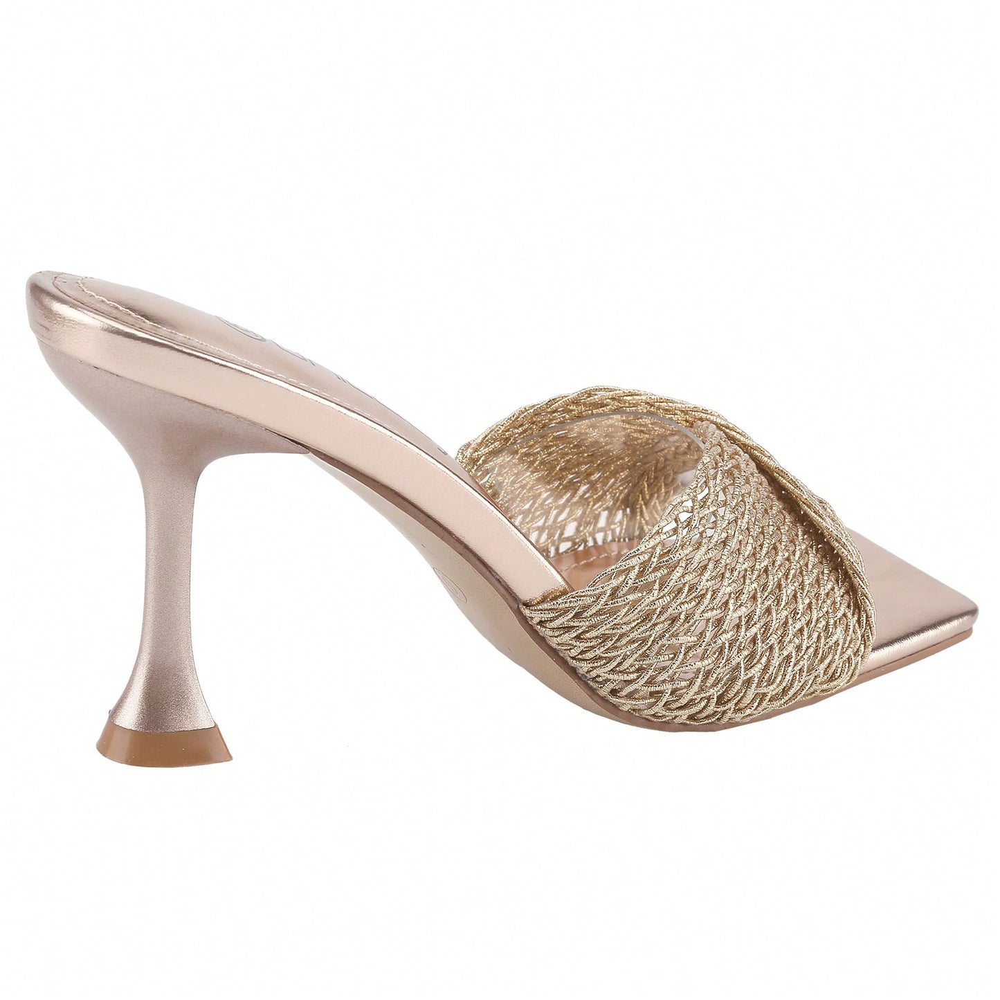 Women's High Stiletto Heels Mules Open Square Toe Slip On Comfort Sexy Dress Pumps Sandals