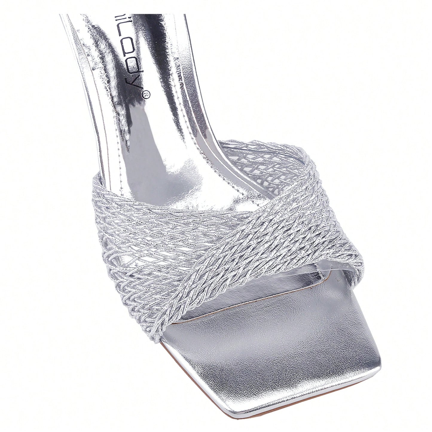 Women's High Stiletto Heels Mules Open Square Toe Slip On Comfort Sexy Dress Pumps Sandals
