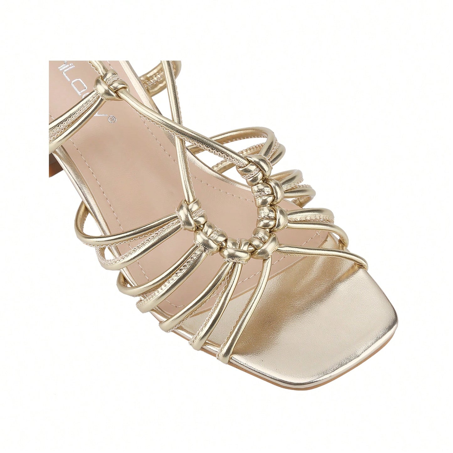 Women's Square Open Toe Lace Up Sandals Chunky Block Heels Strappy Straps Dress Shoes