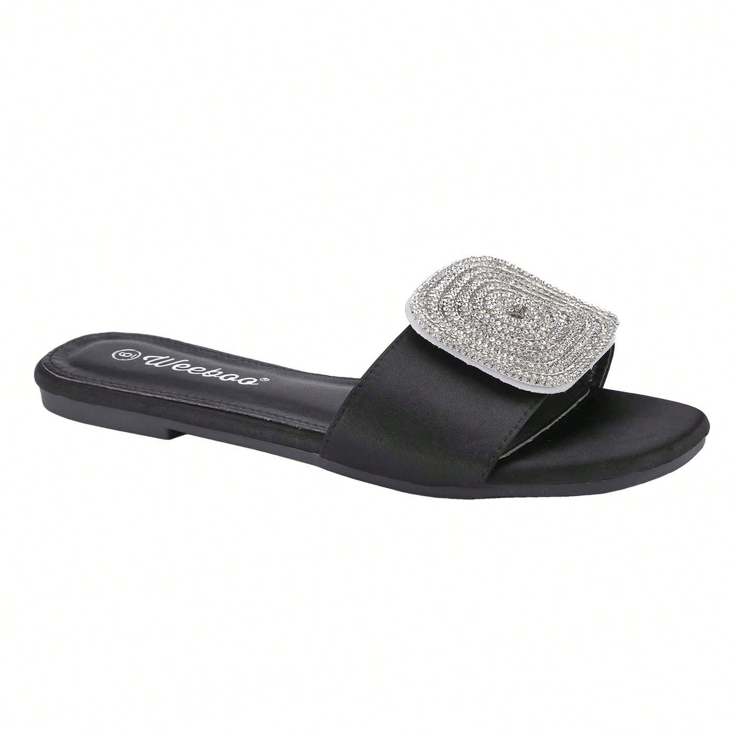 Women's Flat Rhinestone Sandals Fashion Slides Light Slippers For Summer