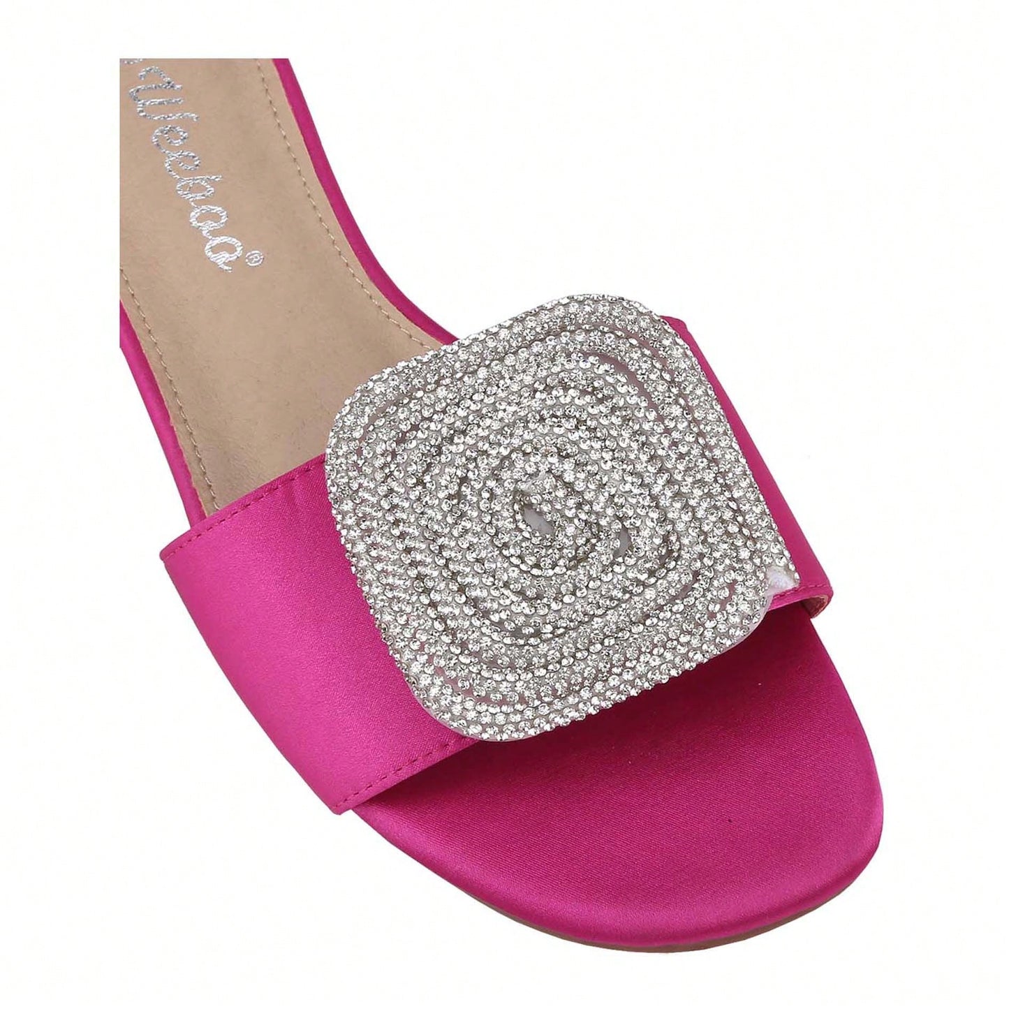 Women's Flat Rhinestone Sandals Fashion Slides Light Slippers For Summer