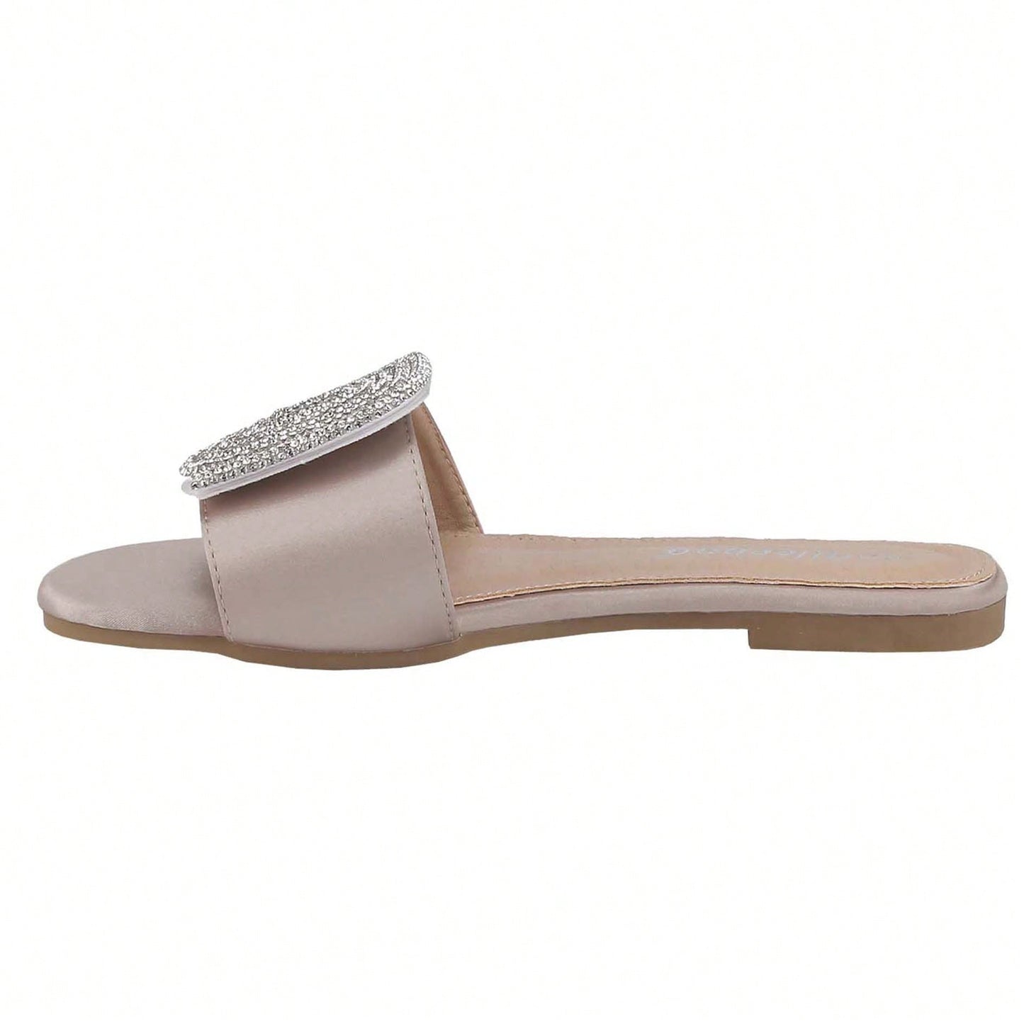 Women's Flat Rhinestone Sandals Fashion Slides Light Slippers For Summer