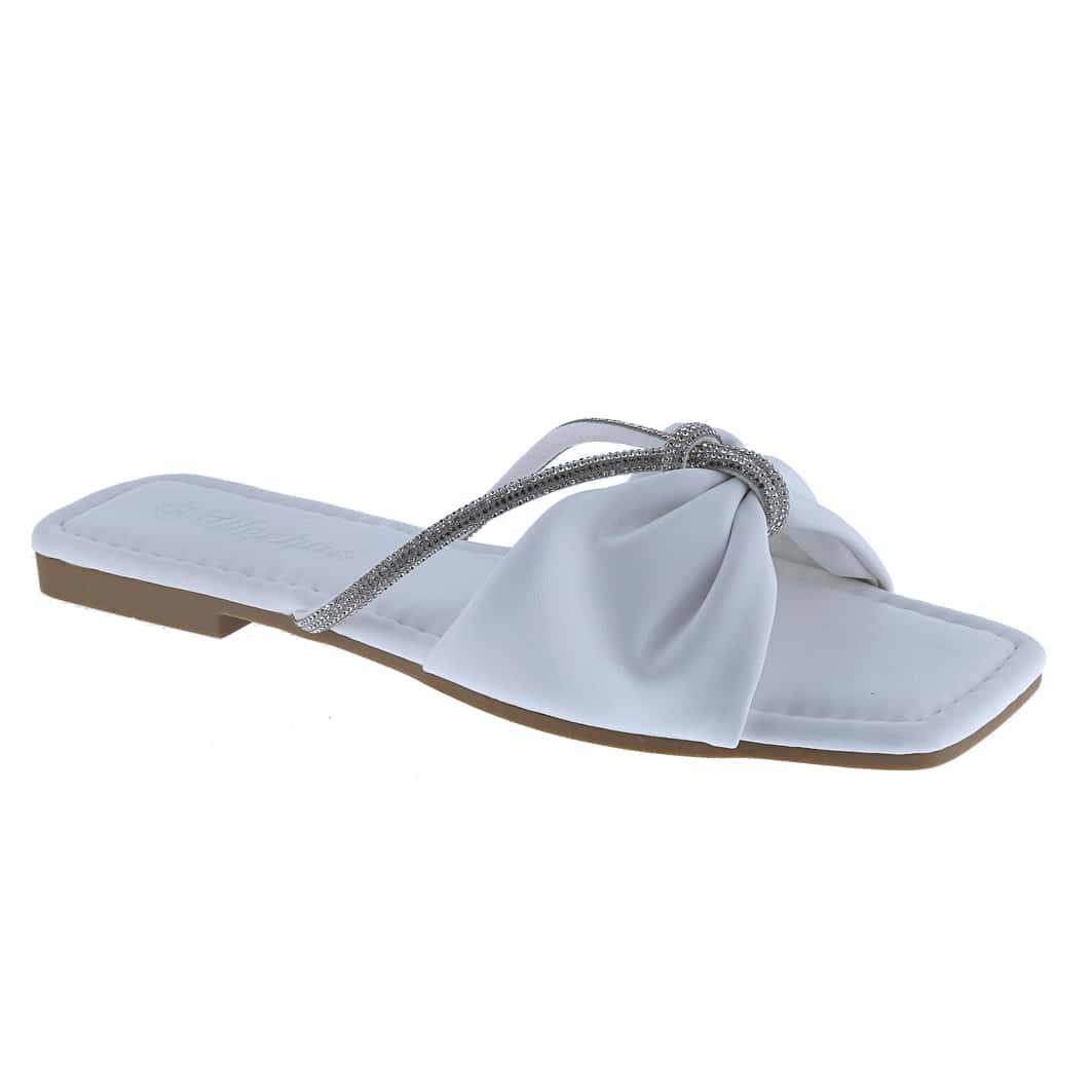 Women's Solid Color Sandals Summer Leisure Bowknot Slippers Single Shoes Roman Flat Shoes