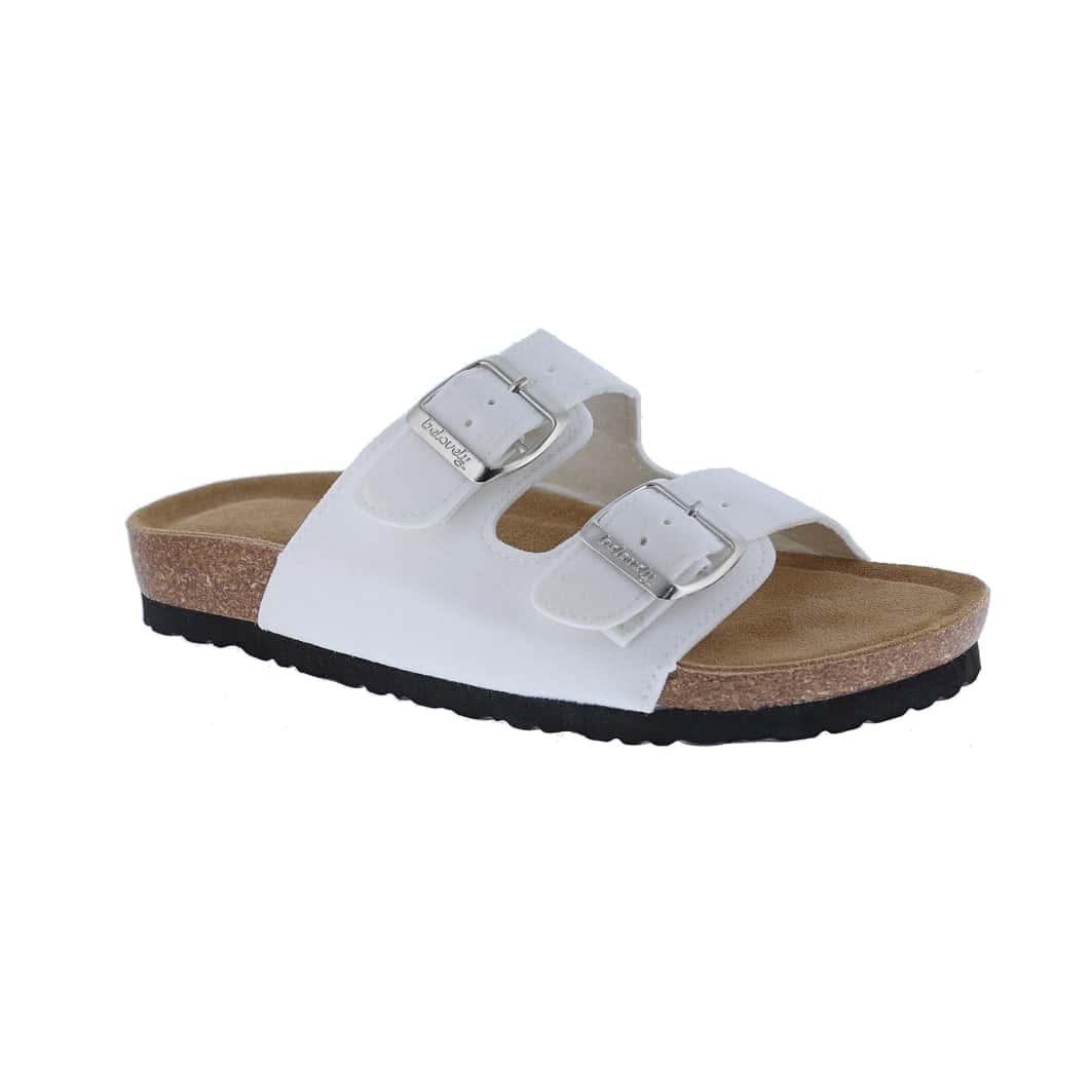 Women's Suede Leather Slide Sandals,2-Strap Adjustable Buckle, Casual Slippers, Slide Cork Footbed Shoes