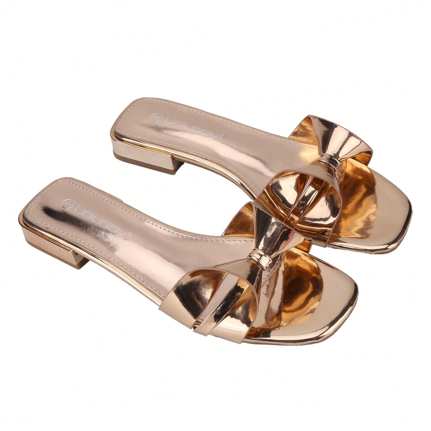 Women's Flat Sandals With Bow Fashion Open Toe Woven Slip On Slides Beach Sandals Slippers For Summer