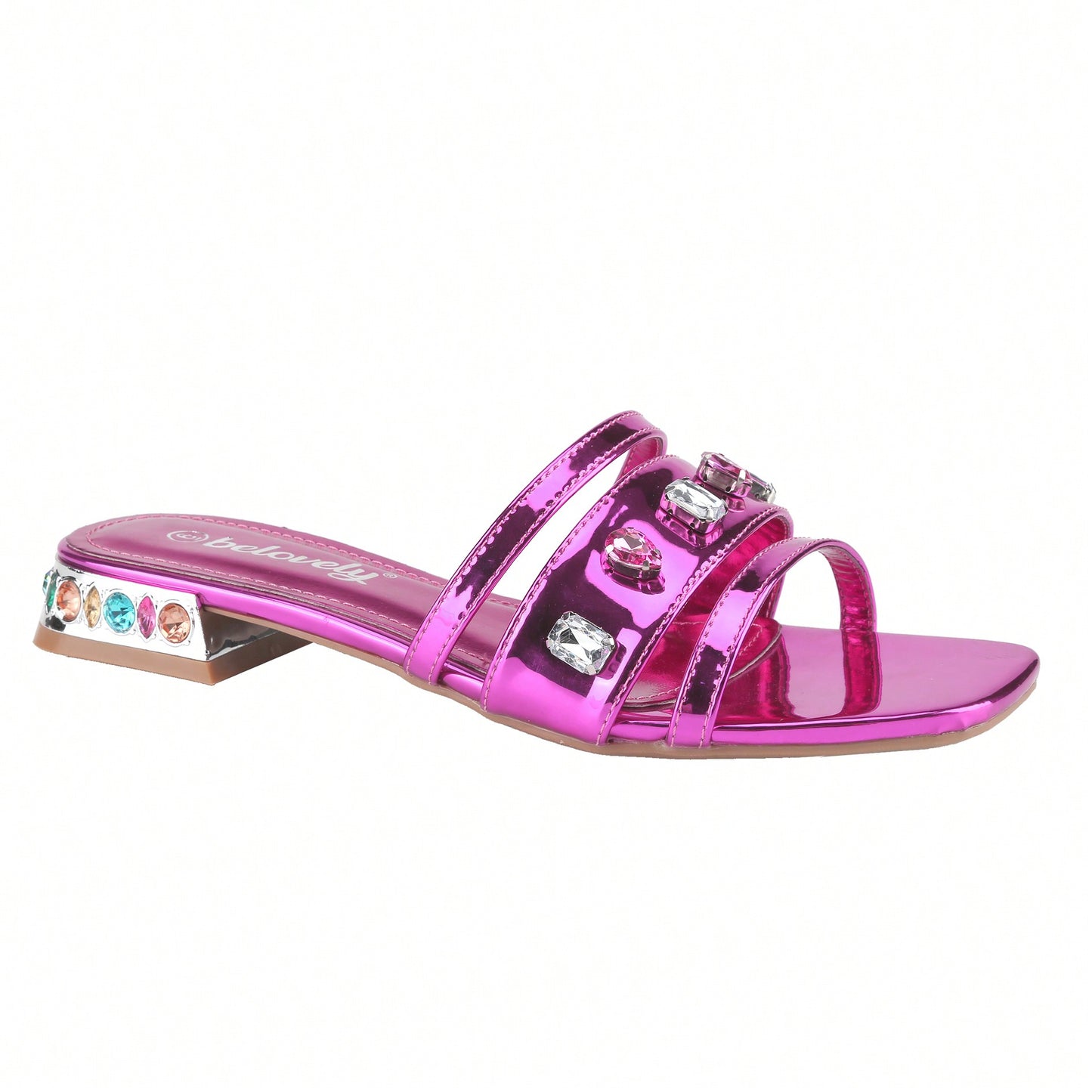 Women's Solid Color Sandals Summer Leisure Slippers Single Shoes Roman Flat Shoes
