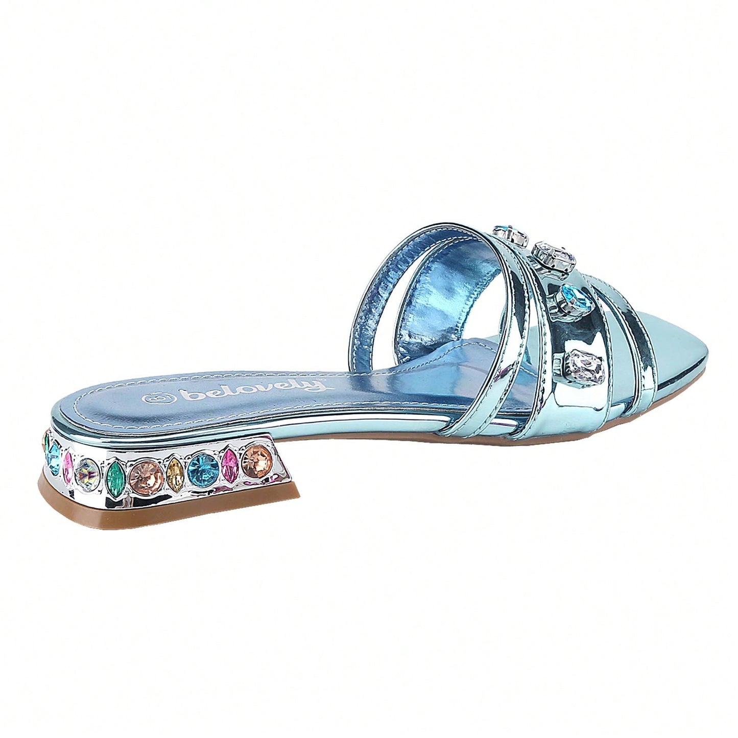 Women's Solid Color Sandals Summer Leisure Slippers Single Shoes Roman Flat Shoes