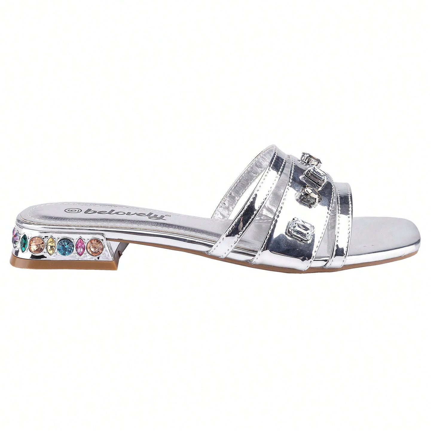 Women's Solid Color Sandals Summer Leisure Slippers Single Shoes Roman Flat Shoes