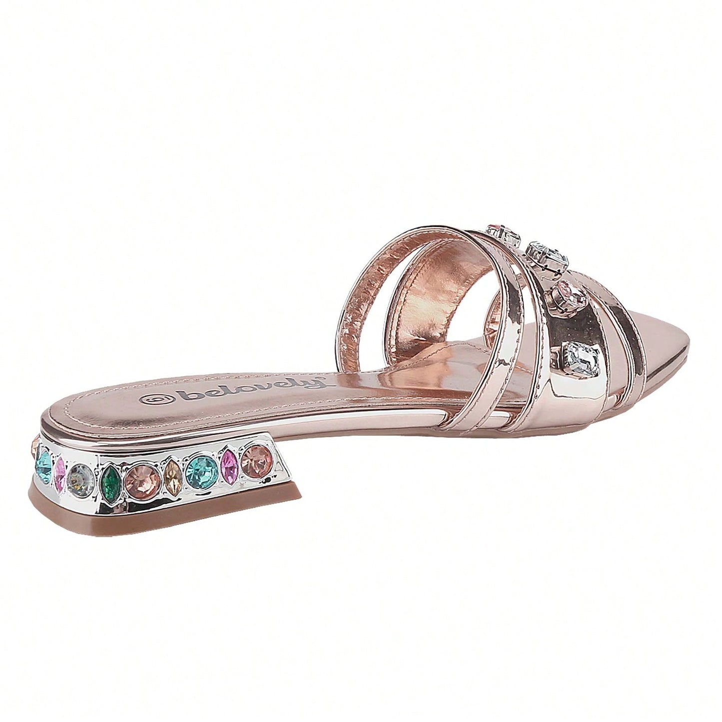 Women's Solid Color Sandals Summer Leisure Slippers Single Shoes Roman Flat Shoes