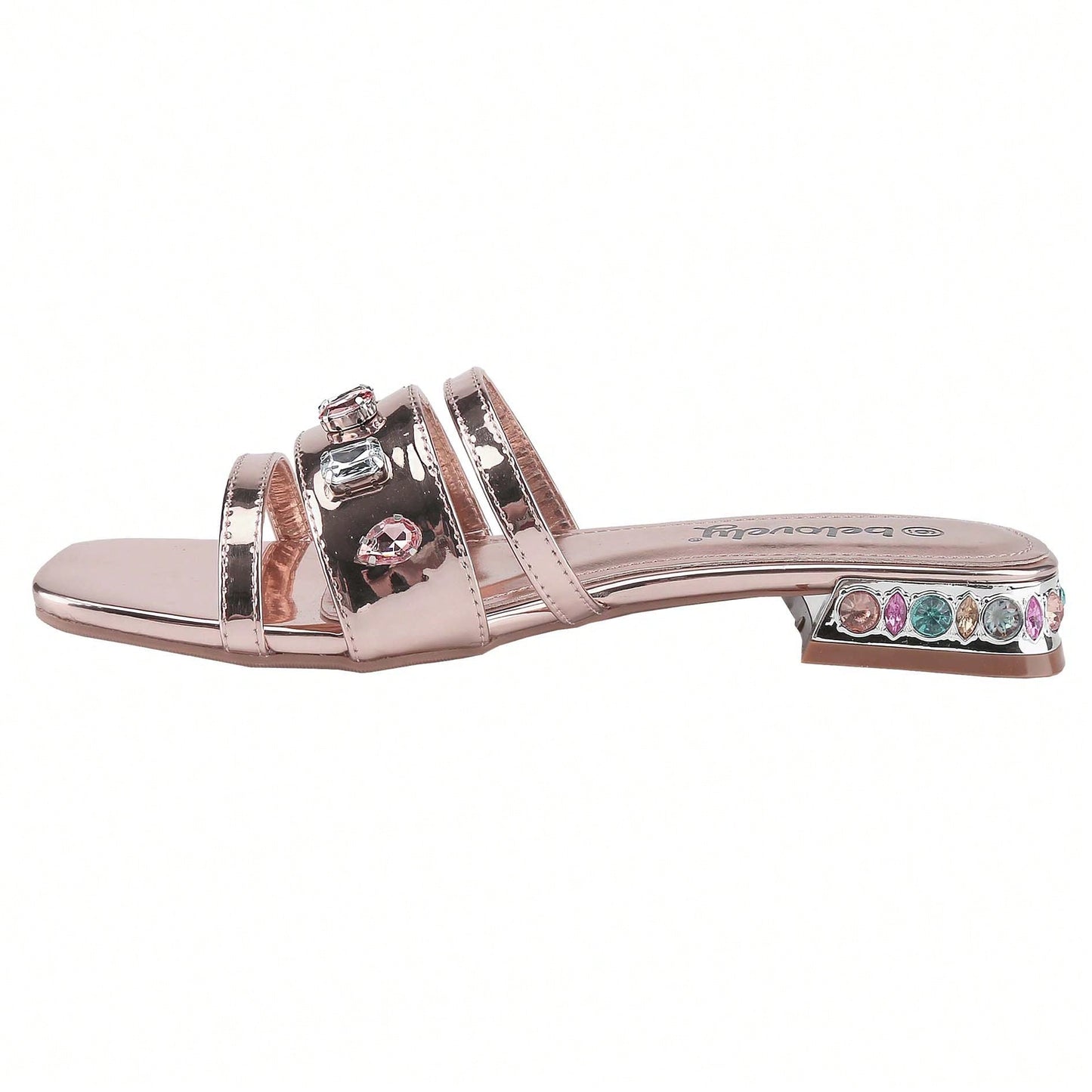 Women's Solid Color Sandals Summer Leisure Slippers Single Shoes Roman Flat Shoes