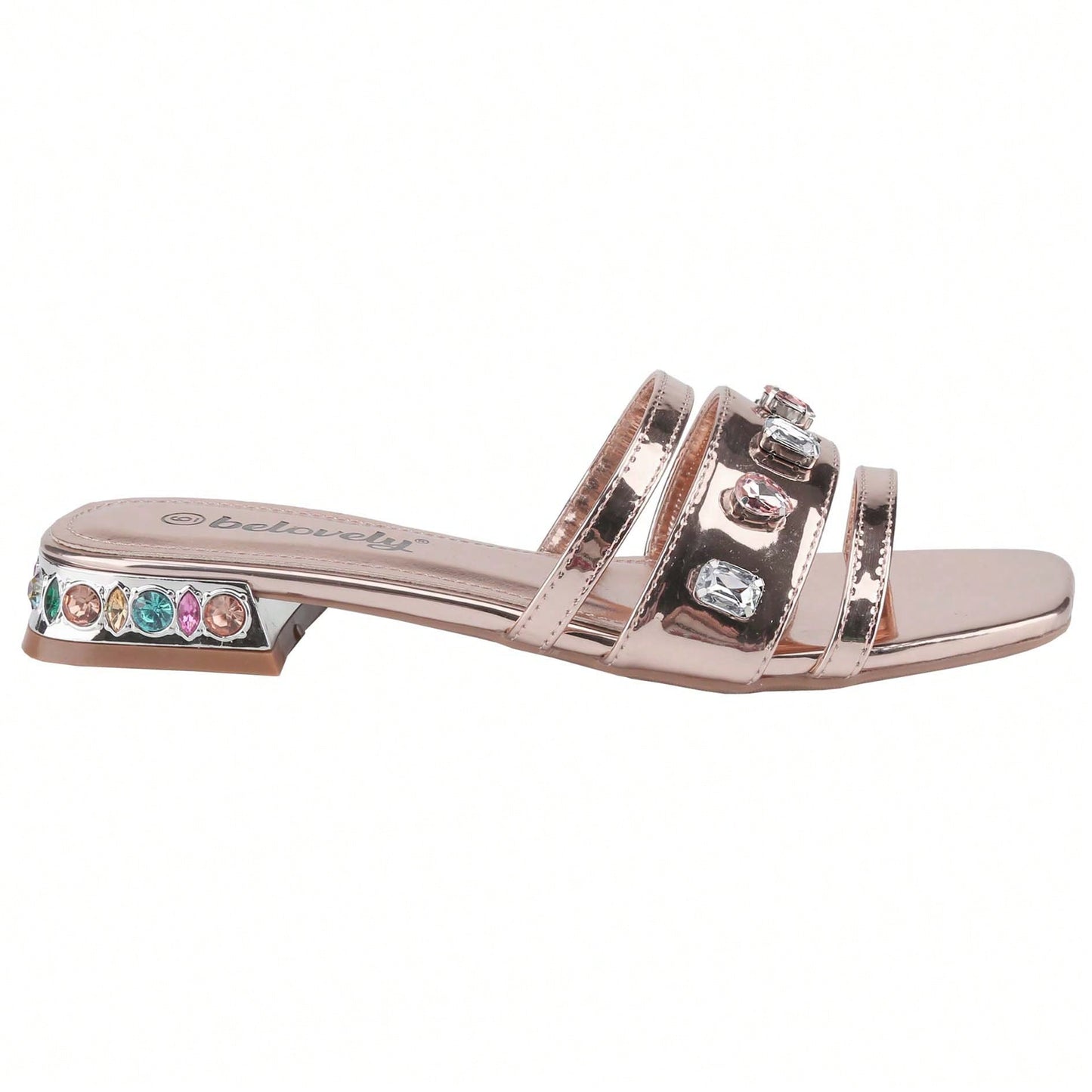 Women's Solid Color Sandals Summer Leisure Slippers Single Shoes Roman Flat Shoes