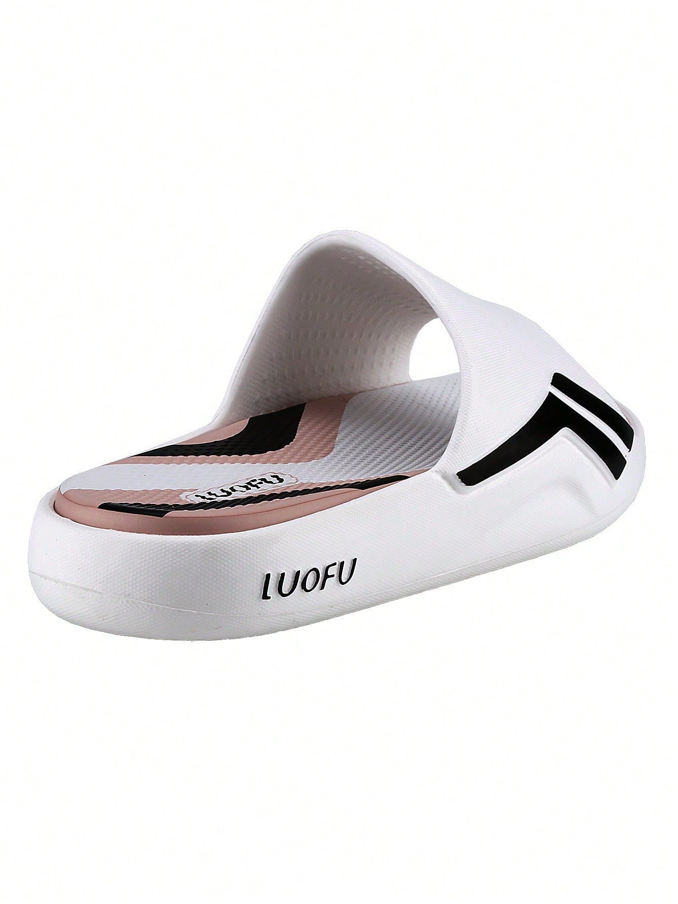 Women's Textured Slanted Toe Indoor Outdoor Slippers Open Toe Solid Fashion Bathroom House Shoes