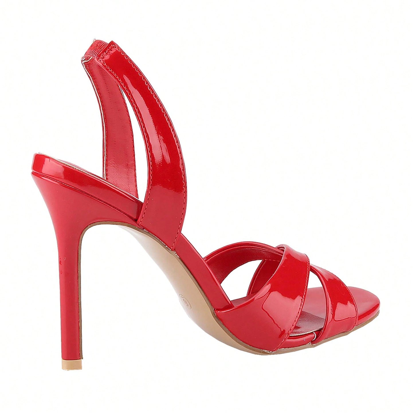 Women's Slingback Kitten Heel Sandals Open Toe Criss Cross Ankle Strap Shoes