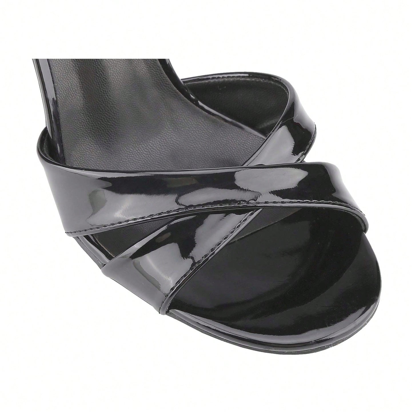 Women's Slingback Kitten Heel Sandals Open Toe Criss Cross Ankle Strap Shoes