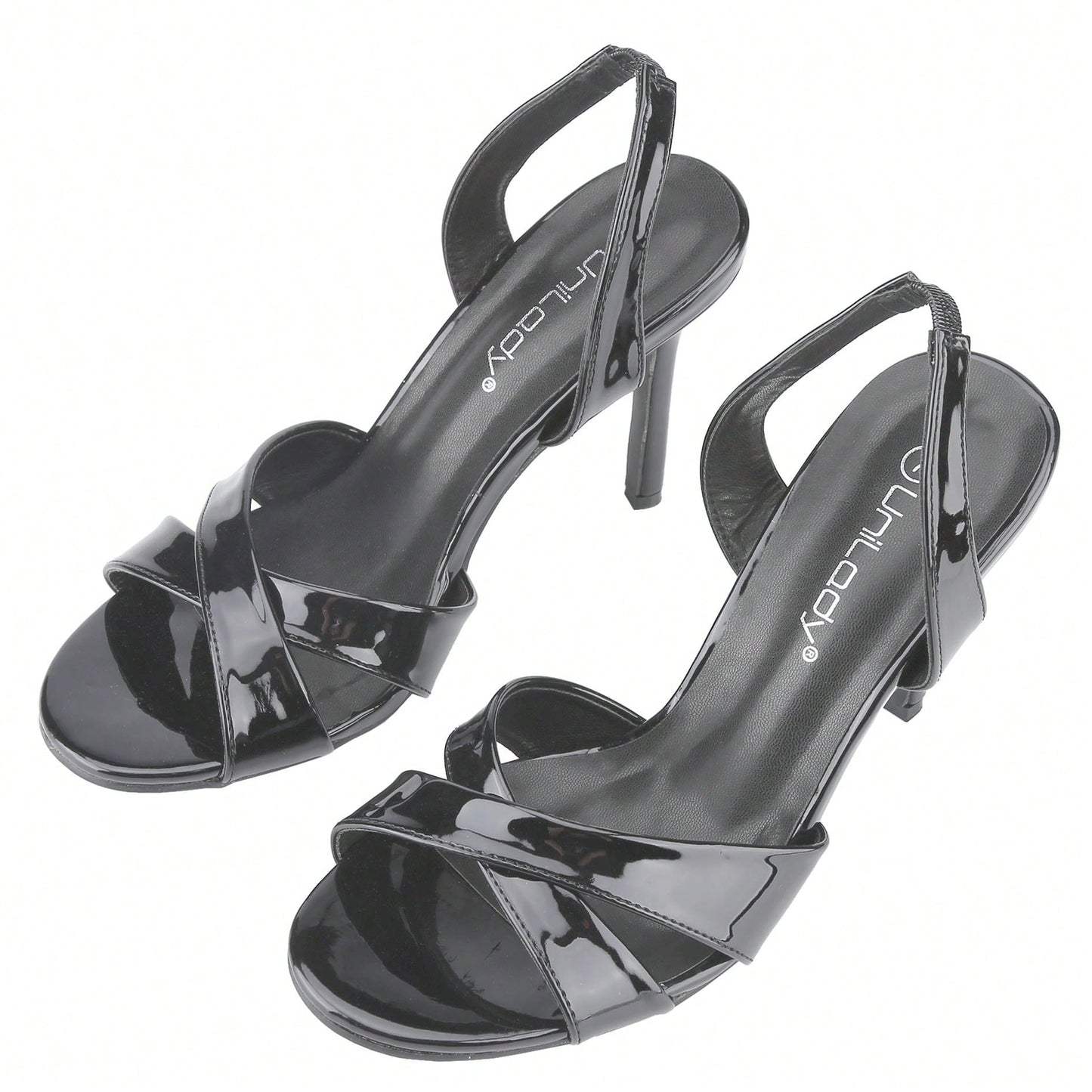 Women's Slingback Kitten Heel Sandals Open Toe Criss Cross Ankle Strap Shoes