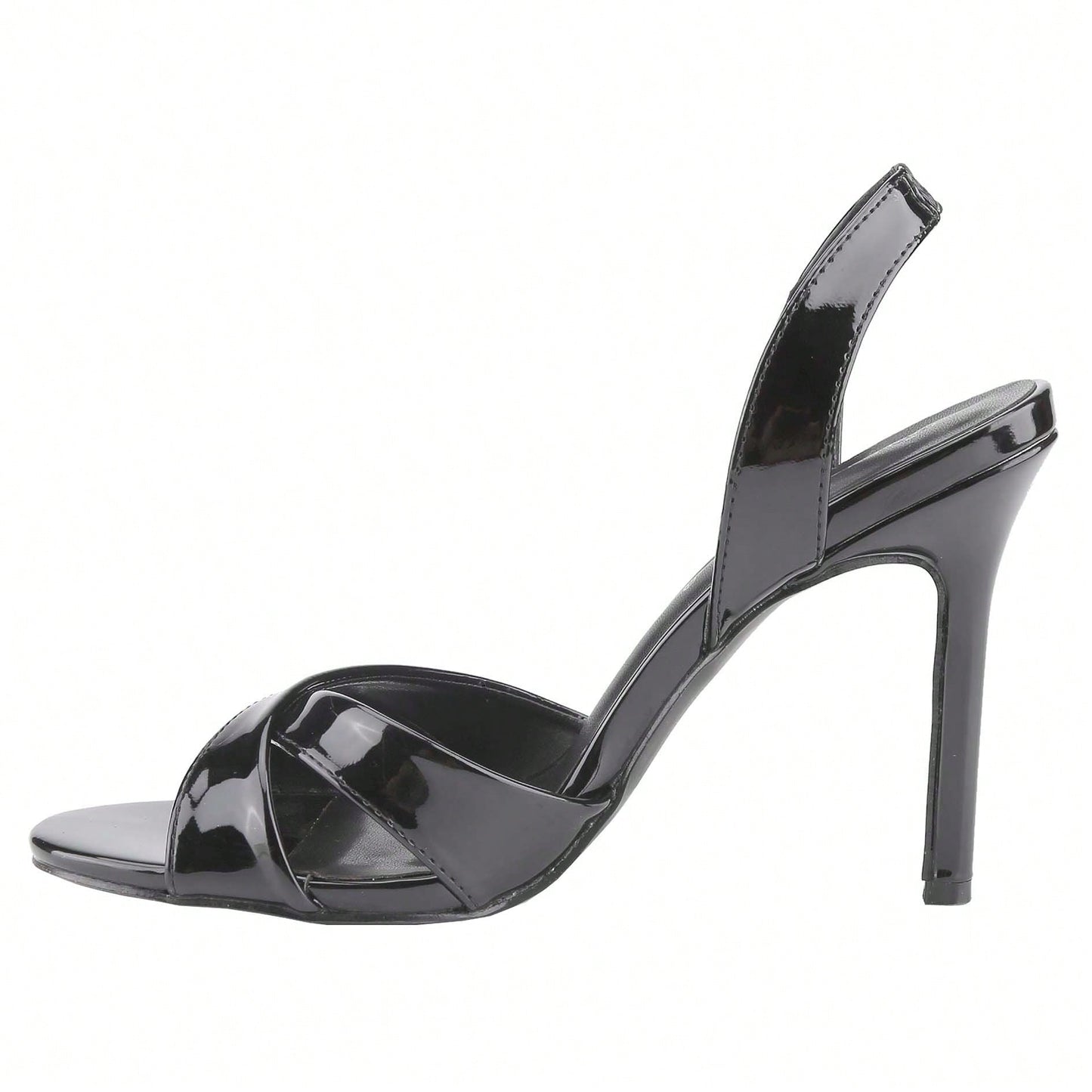 Women's Slingback Kitten Heel Sandals Open Toe Criss Cross Ankle Strap Shoes
