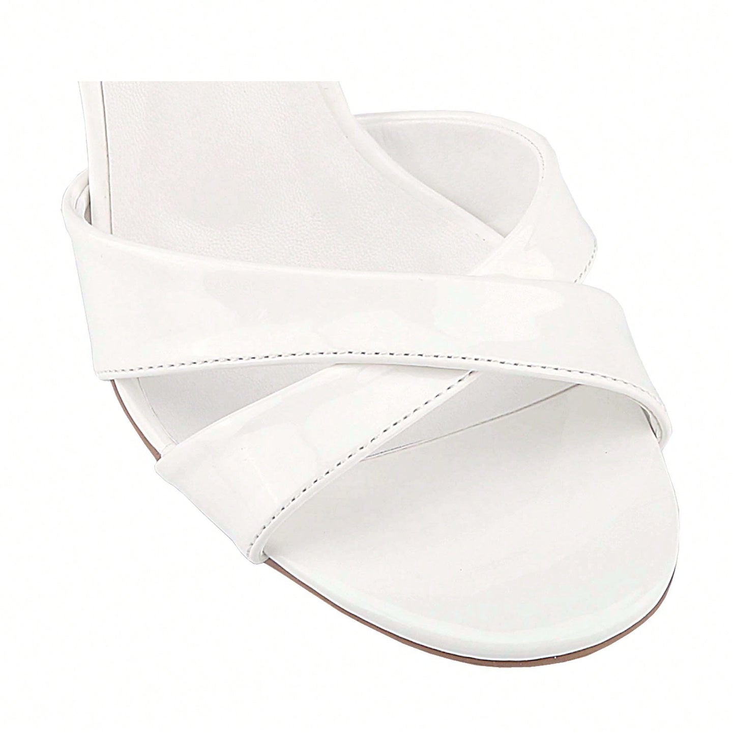 Women's Slingback Kitten Heel Sandals Open Toe Criss Cross Ankle Strap Shoes