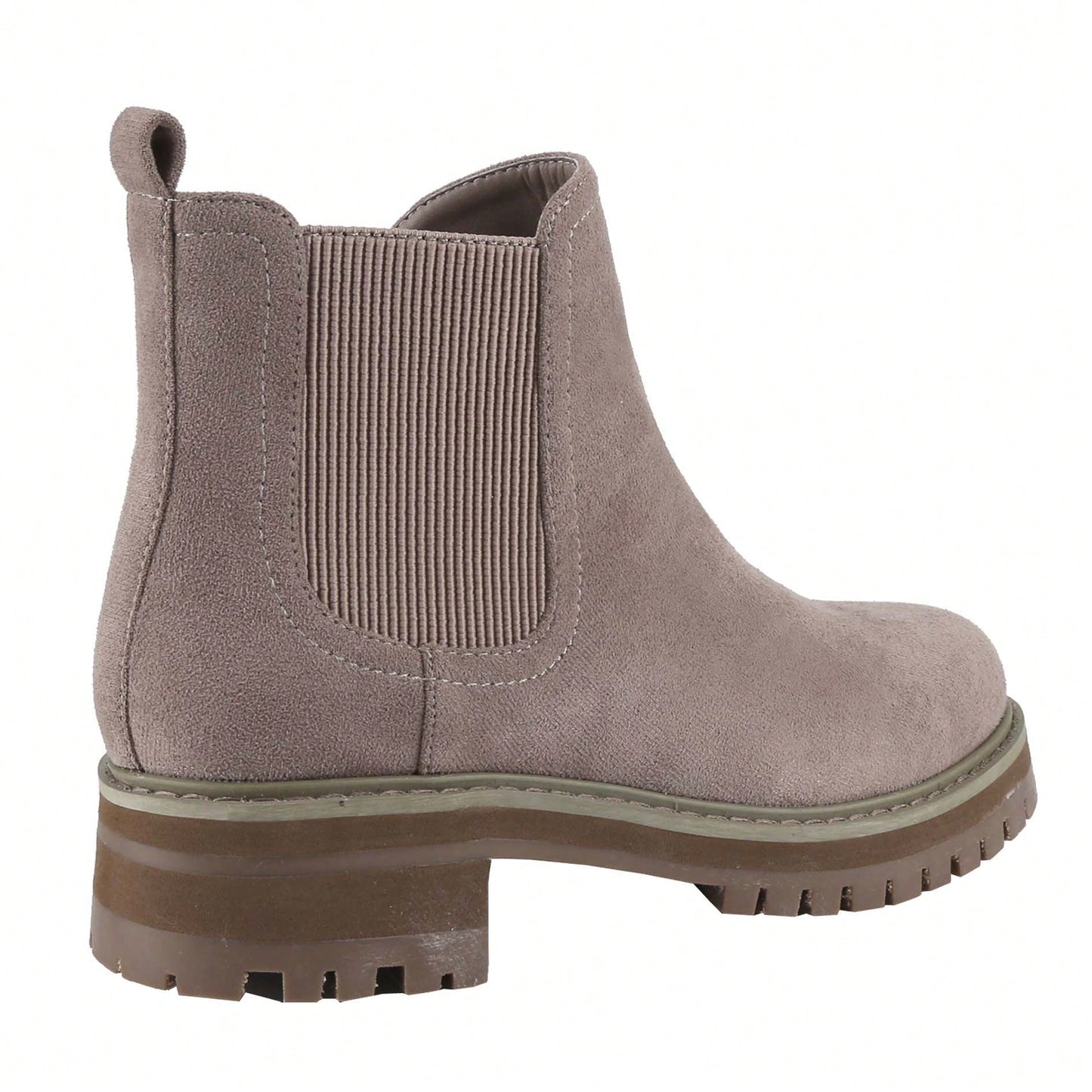 Women's Slip On Ankle Boot, Western Almond Round Toe Low Heel Elastic Bootie