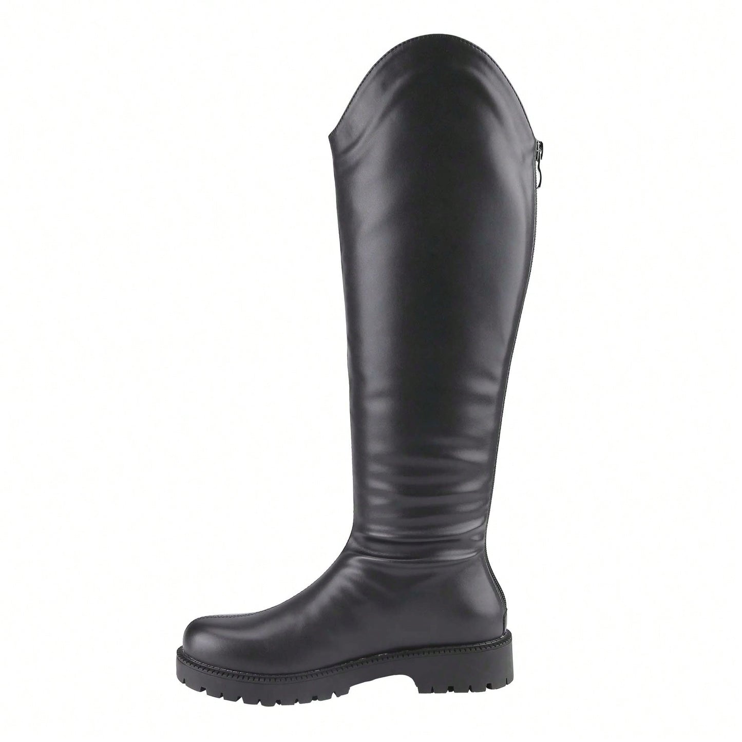 Women's Platform Knee High Cowboy Boots Embroidered Western Chunky Heel With Pull-Up Tabs Round Toe Boot Shoes