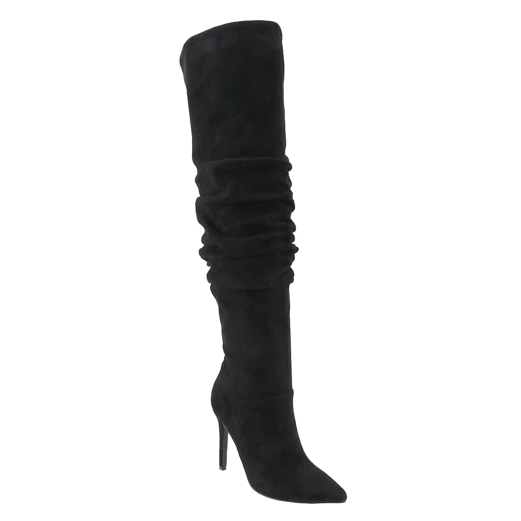 Women's Knee High Boots Pointed Toe High Heel Fall Fashion Mid Calf Stiletto Booties