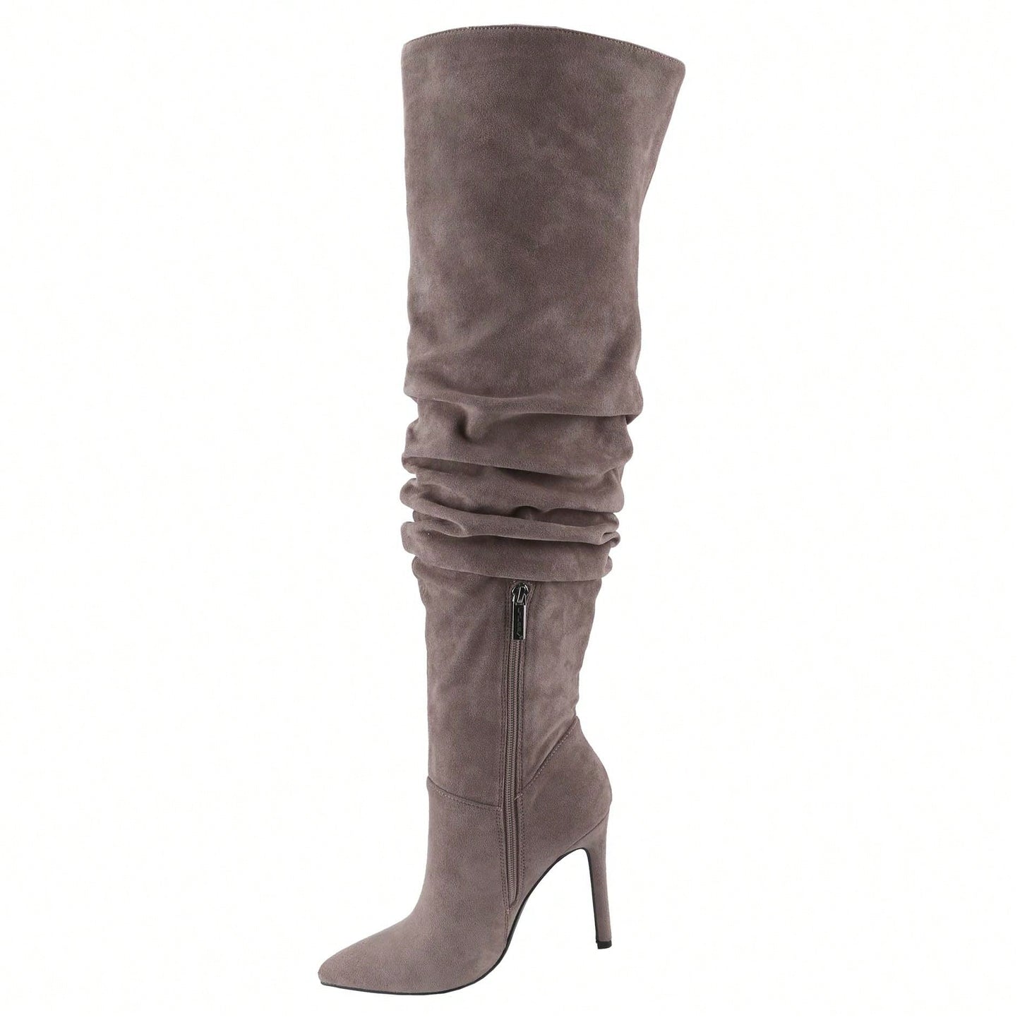 Women's Knee High Boots Pointed Toe High Heel Fall Fashion Mid Calf Stiletto Booties