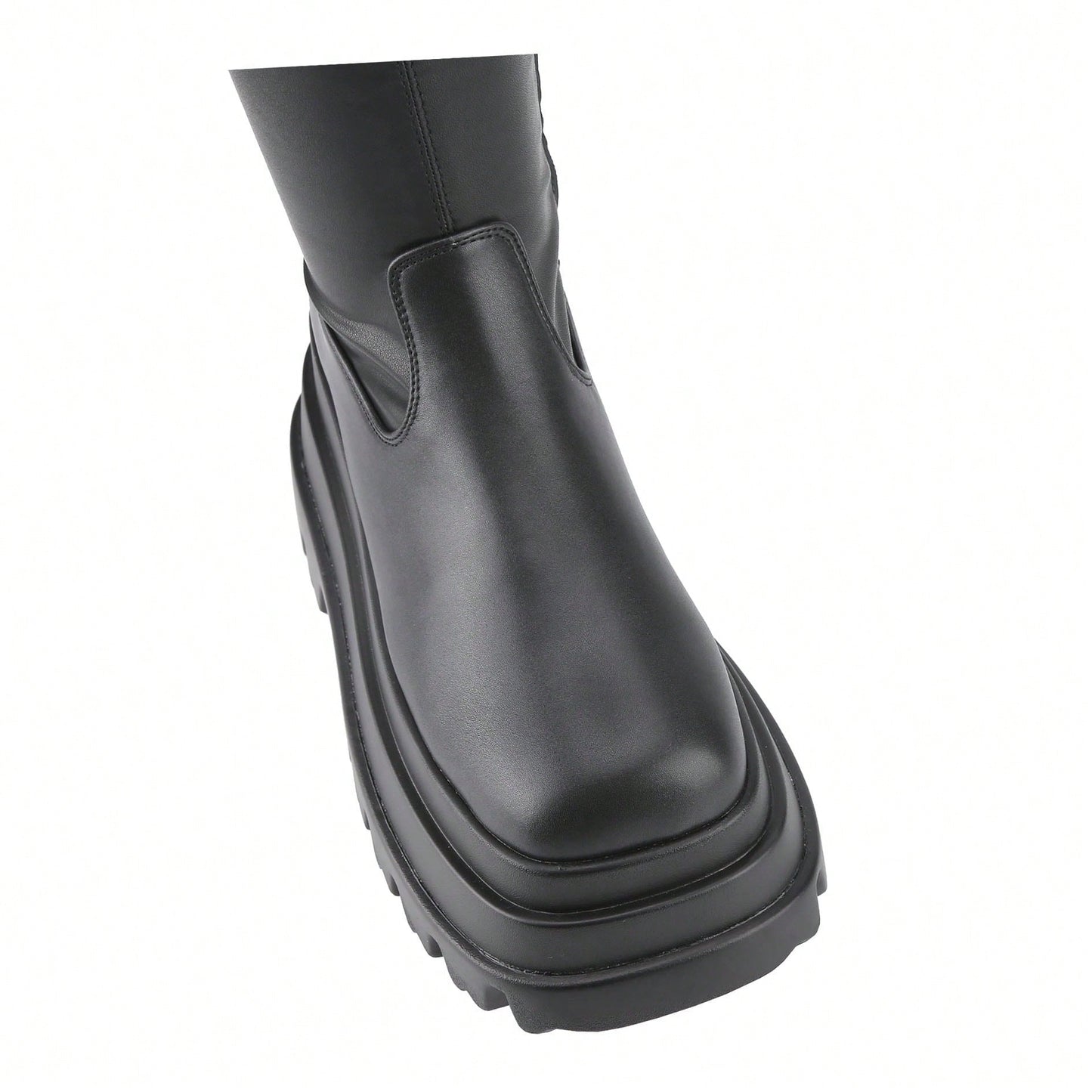 Over The Knee Boots For Women, Platform Leather Punk Chunky High Boot