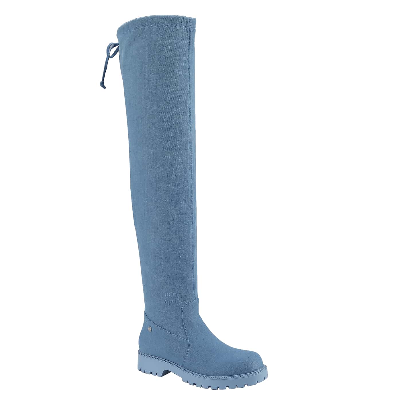 Women's Regular And Wide Calf Over-The-Knee Denim Boot