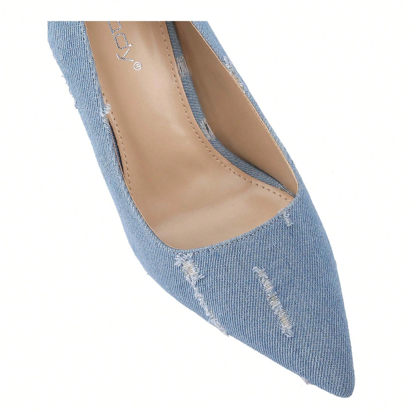 Women's Denim Stiletto Pumps Heels Pointed Toe Stiletto Dress Pump