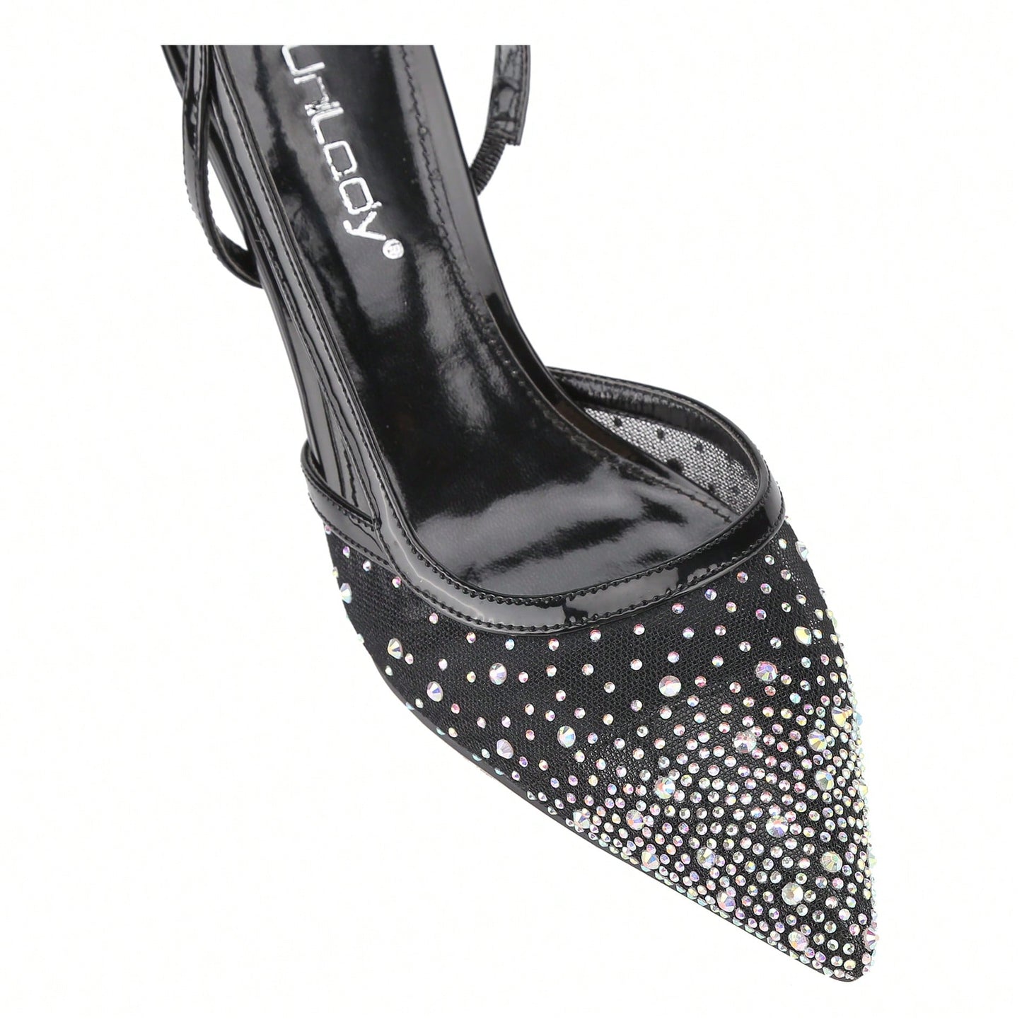 Women's Slingback Ankle Strap Pointed Toe Kitten Heel Pumps Mary Jane Slip On Mid Heel Shoes