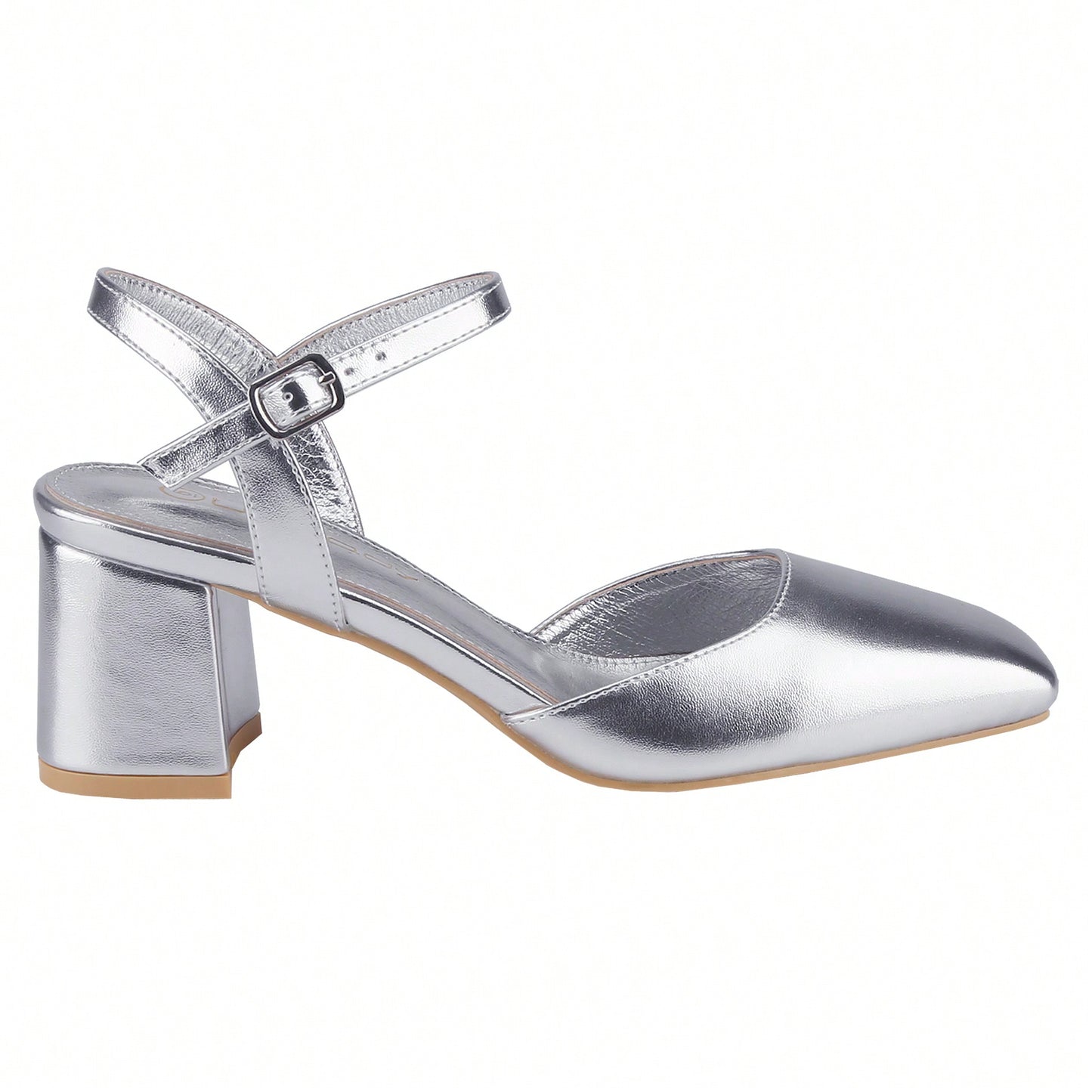 Women's Closed Square Toe Heels Mary Jane Chunky Low Ankle Strap Wedding Party Dress Pumps Shoes