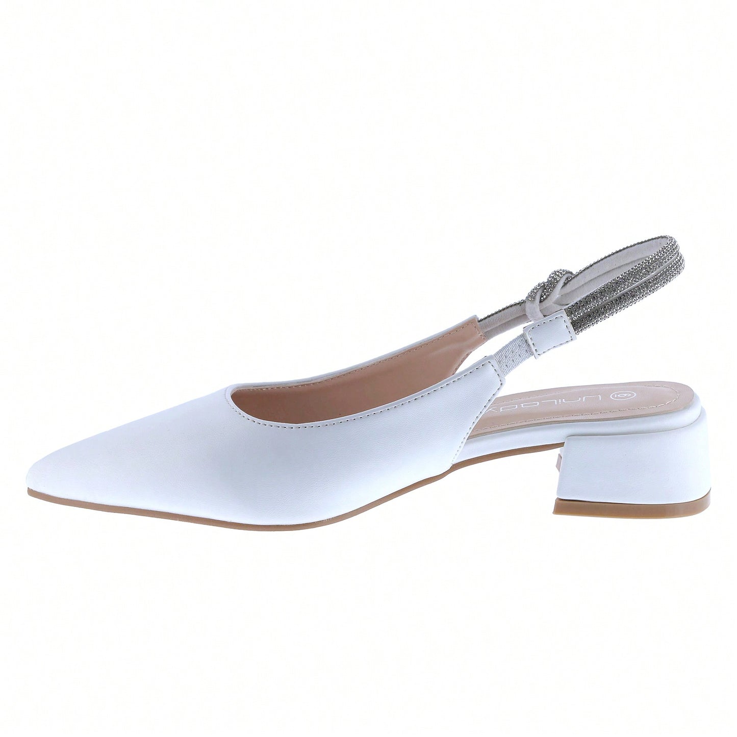 Women's Slingback Flats Double Strap Block Low Heel Sandals Two Toned Classic Dress Shoes