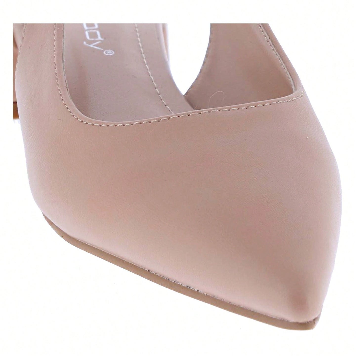 Women's Slingback Flats Double Strap Block Low Heel Sandals Two Toned Classic Dress Shoes