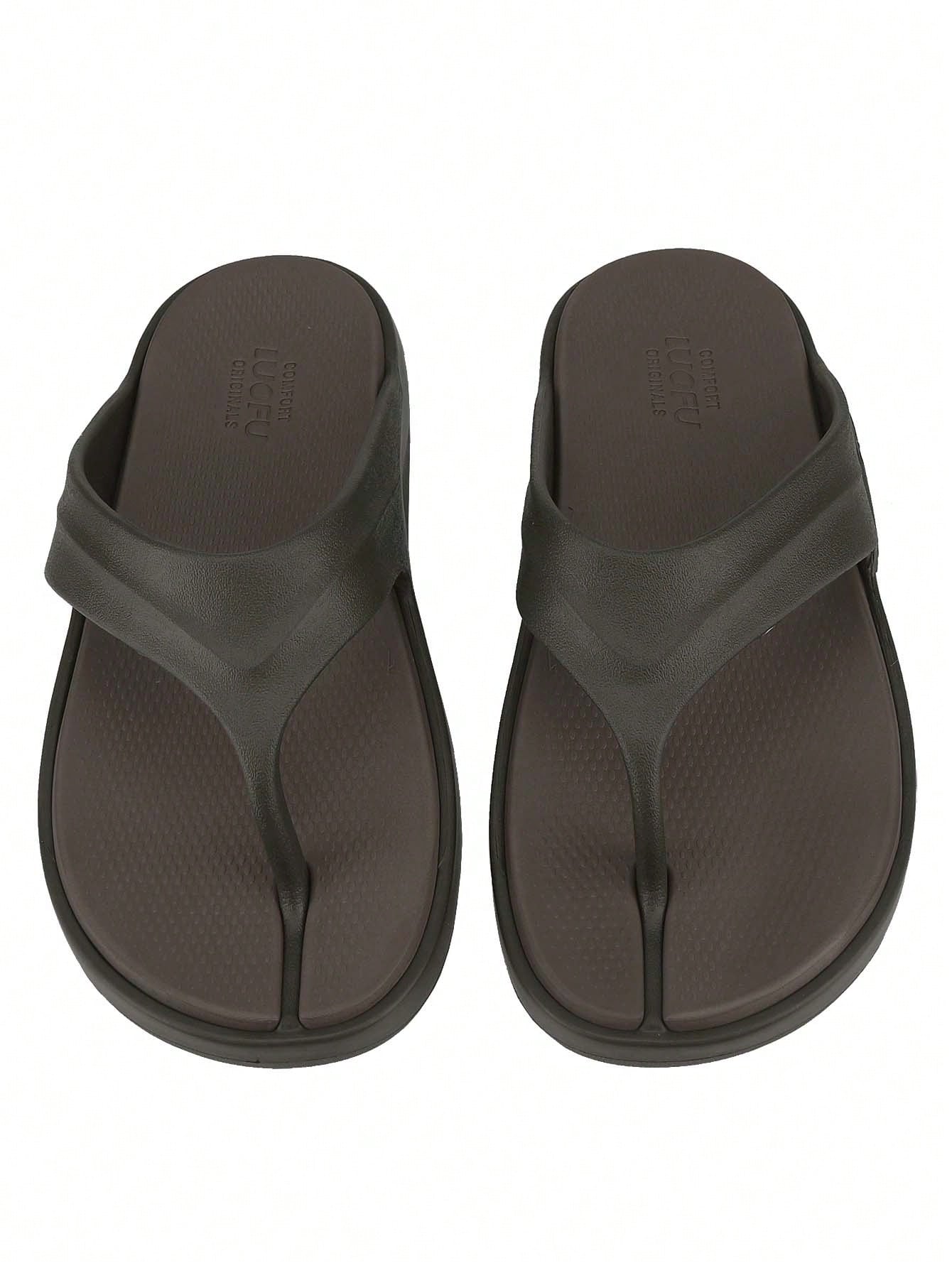 Men's Sport Flip Flops Comfort Orthotic Thong Sandals With Plantar Fasciitis Arch Support Outdoor Summer Beach