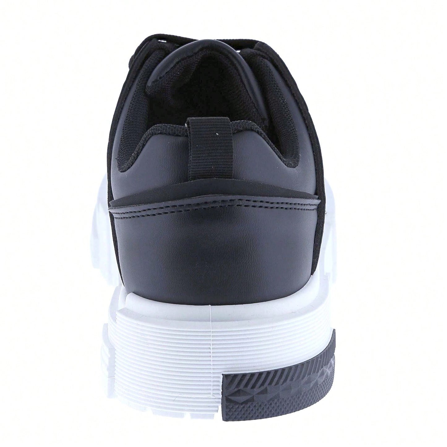 Women Lace-Up Leather Platform Open Skate Low-Top Sneakers Outdoor Trainer