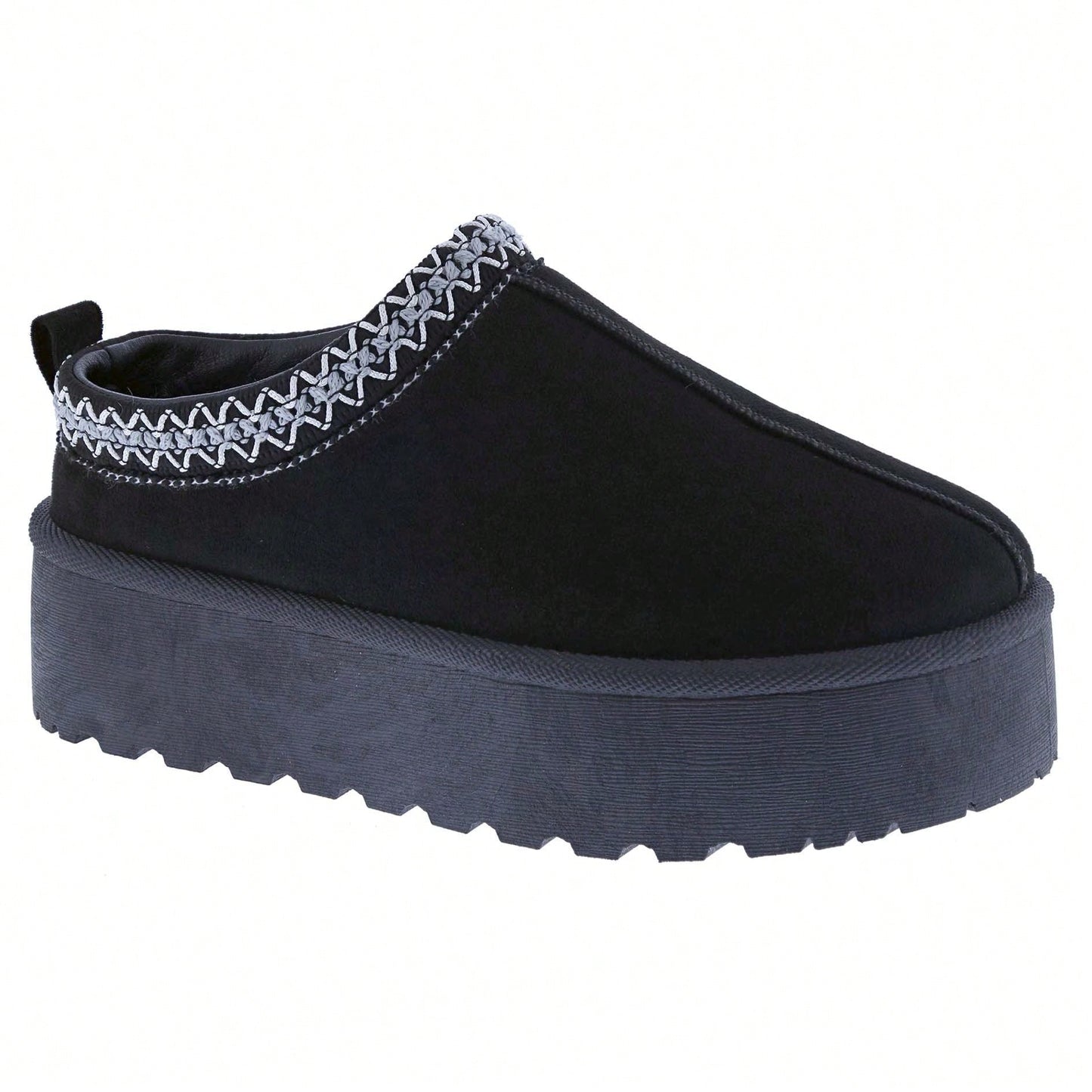 Women's Fur-Lined Slippers - Durable And Warm Outdoor Shoes With Non-Slip Comfort, Thickened Soles, And Platform Snow Boots For Winter