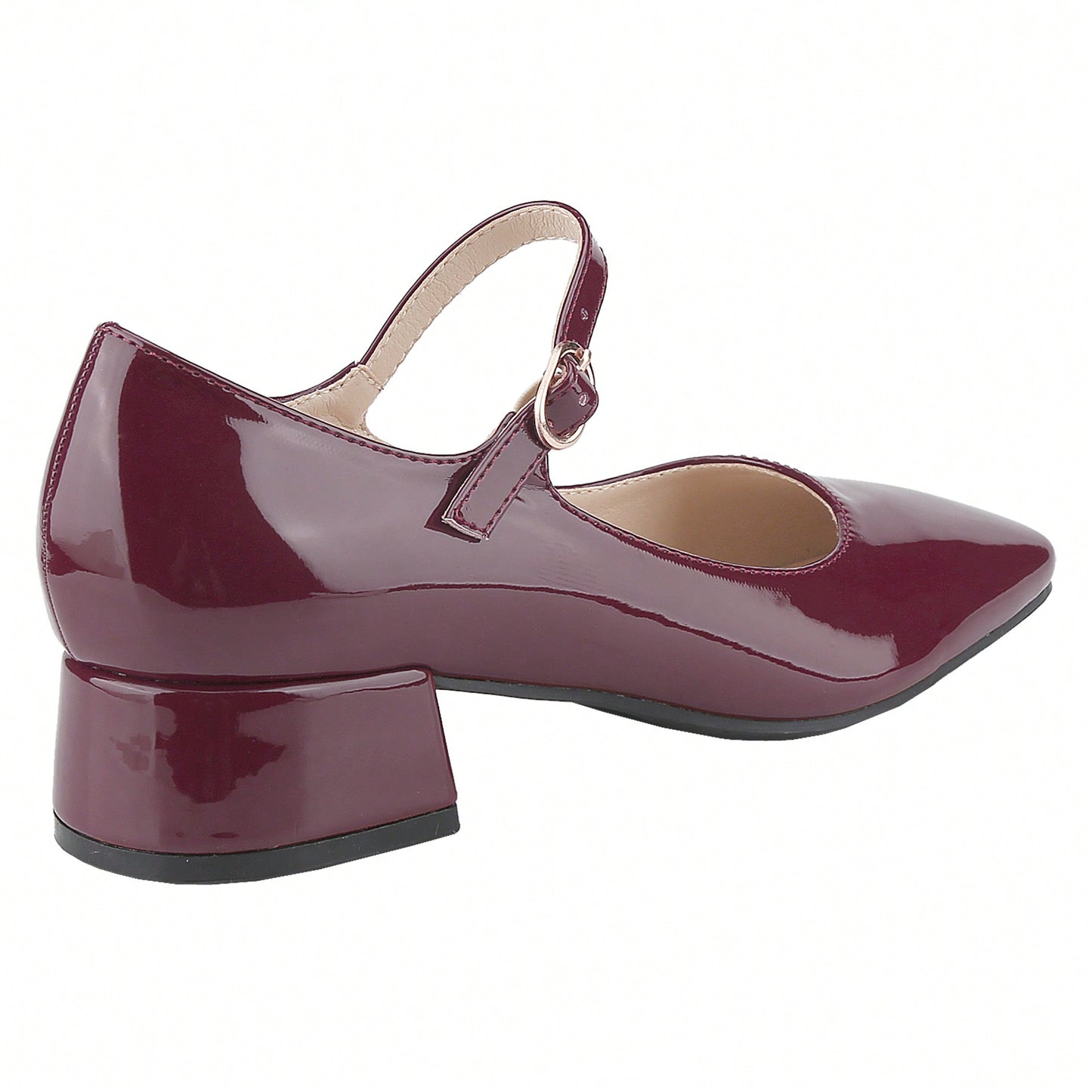 Square-Toe Low-Cut Comfortable Block Low Heel Mary Jane Shoes Single Strap