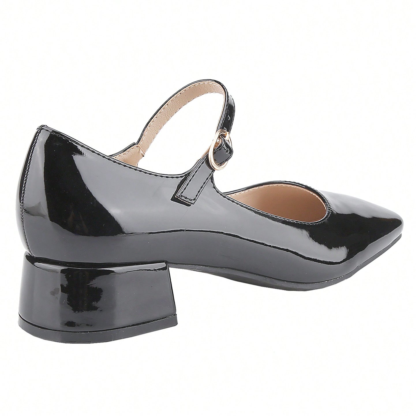 Square-Toe Low-Cut Comfortable Block Low Heel Mary Jane Shoes Single Strap