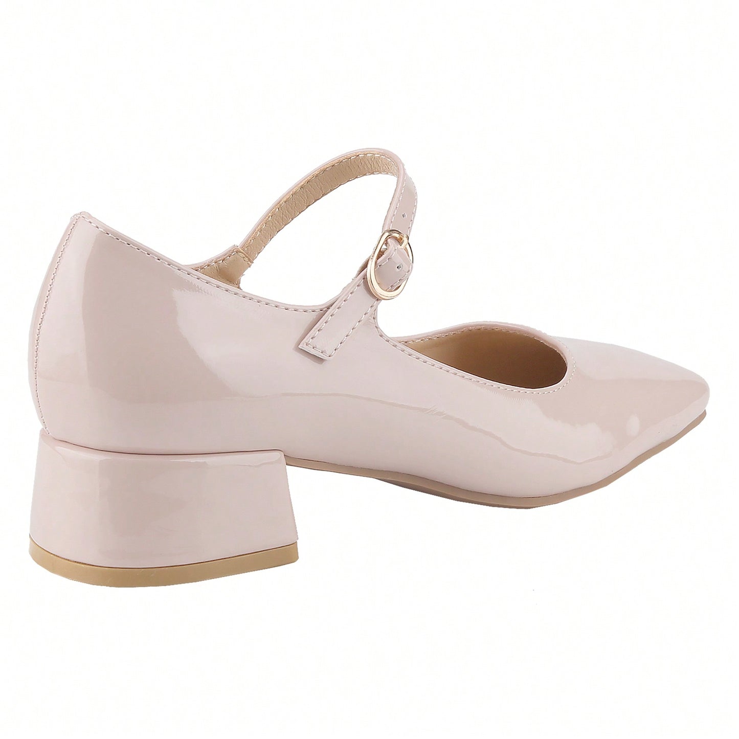 Square-Toe Low-Cut Comfortable Block Low Heel Mary Jane Shoes Single Strap
