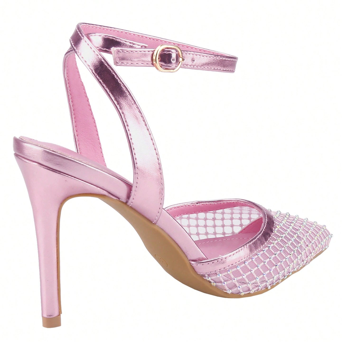 Women's Stilettos Heel Sandals Ankle Strap Slingback Buckle Strap Kitten Heel