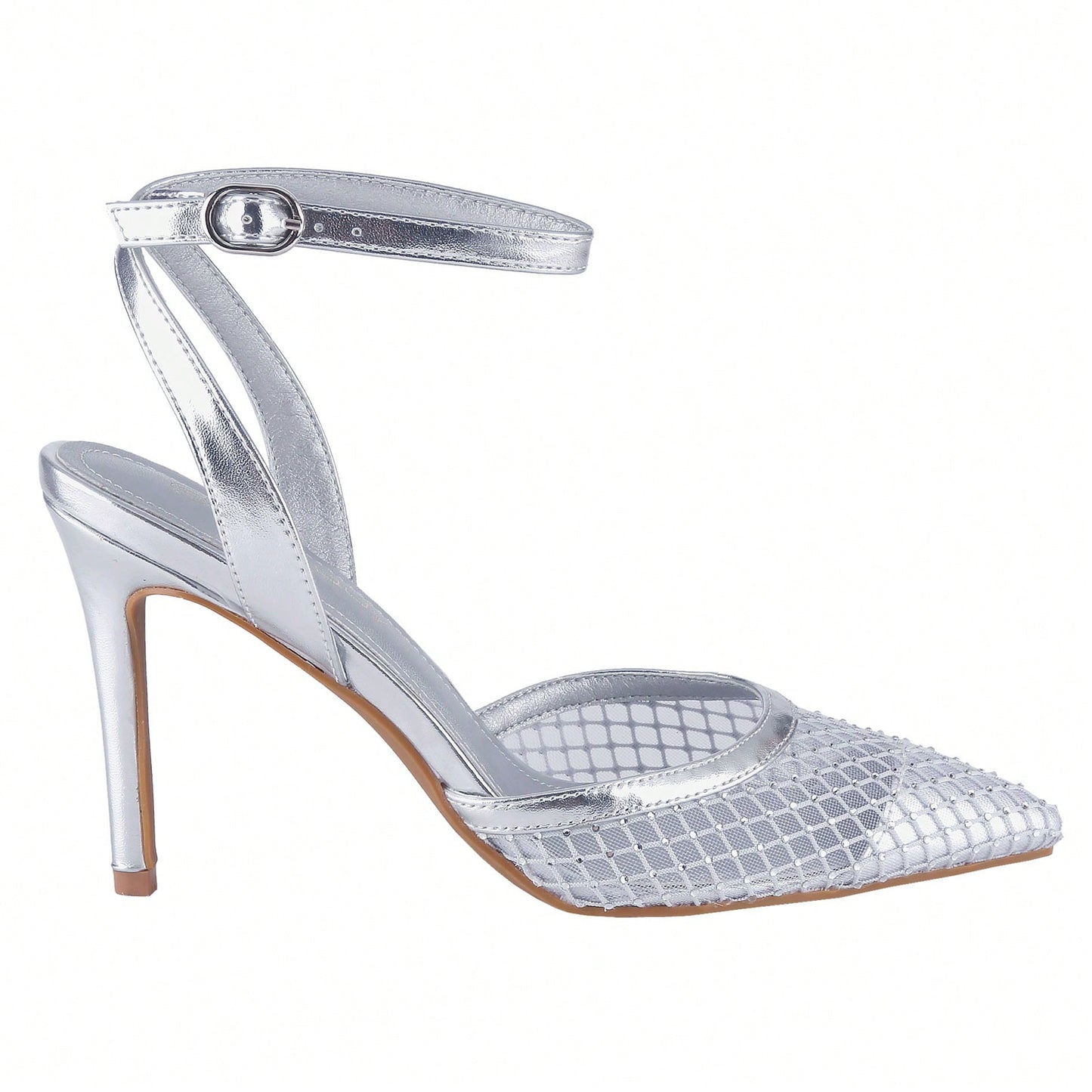 Women's Stilettos Heel Sandals Ankle Strap Slingback Buckle Strap Kitten Heel