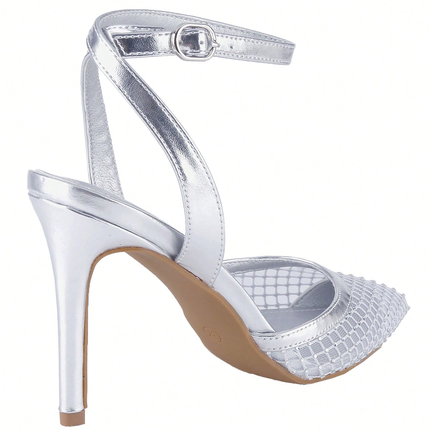 Women's Stilettos Heel Sandals Ankle Strap Slingback Buckle Strap Kitten Heel