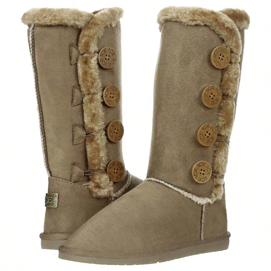 Women's Snow Boots Fleece Lined Solid Color Mid-Calf Flat Snow Boots Fur Lined Winter Boots