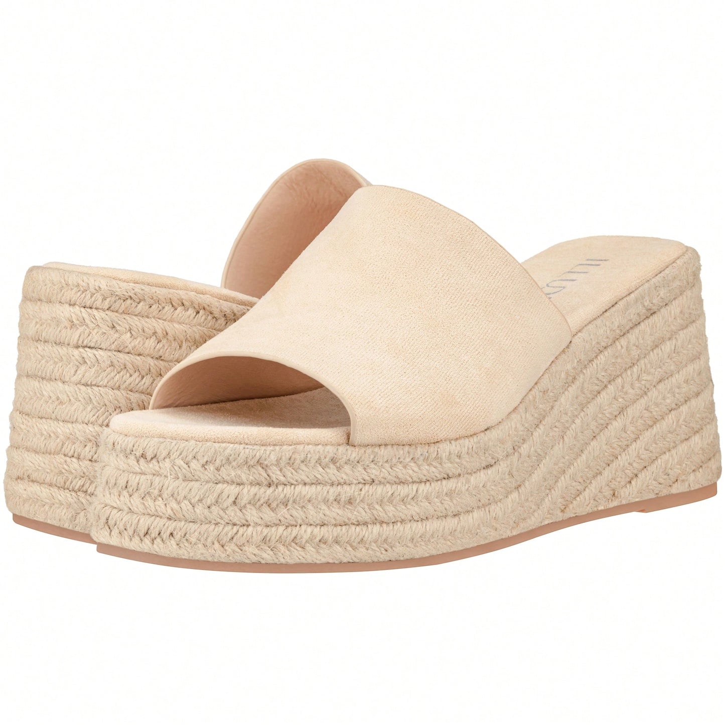 Women's Wedge Sandal Espadrille Platform Slip On Open Toe Wedge Heel Sandals