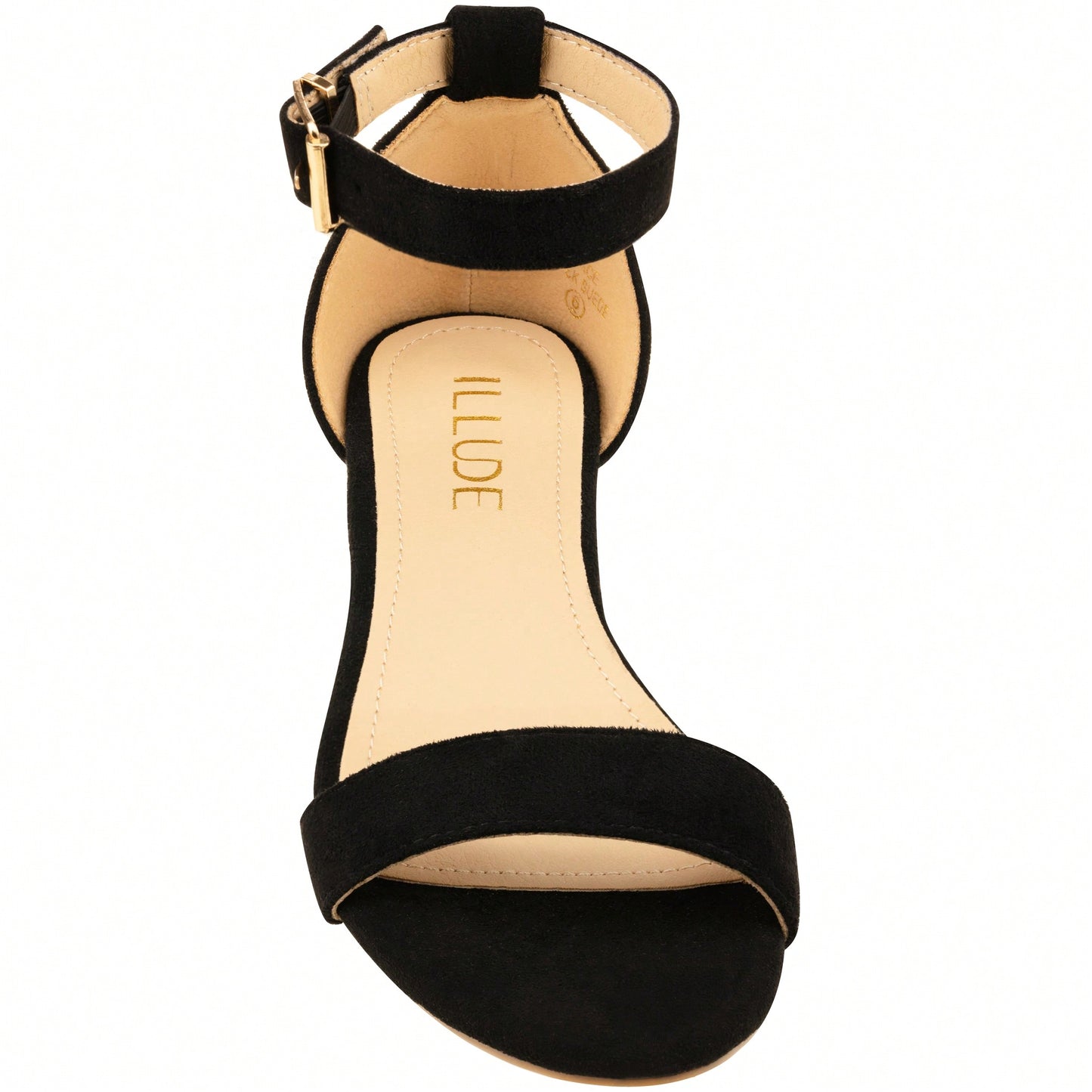 Women's Adjustable Ankle Strap Open Toe Low Wedge Sandal Comfortable Platform Heeled Sandals Suede