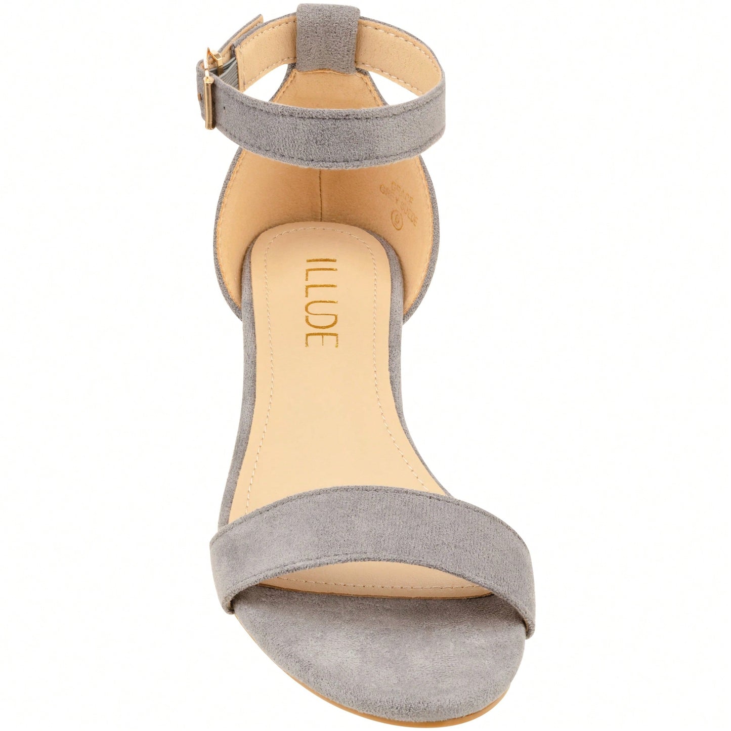 Women's Adjustable Ankle Strap Open Toe Low Wedge Sandal Comfortable Platform Heeled Sandals Suede