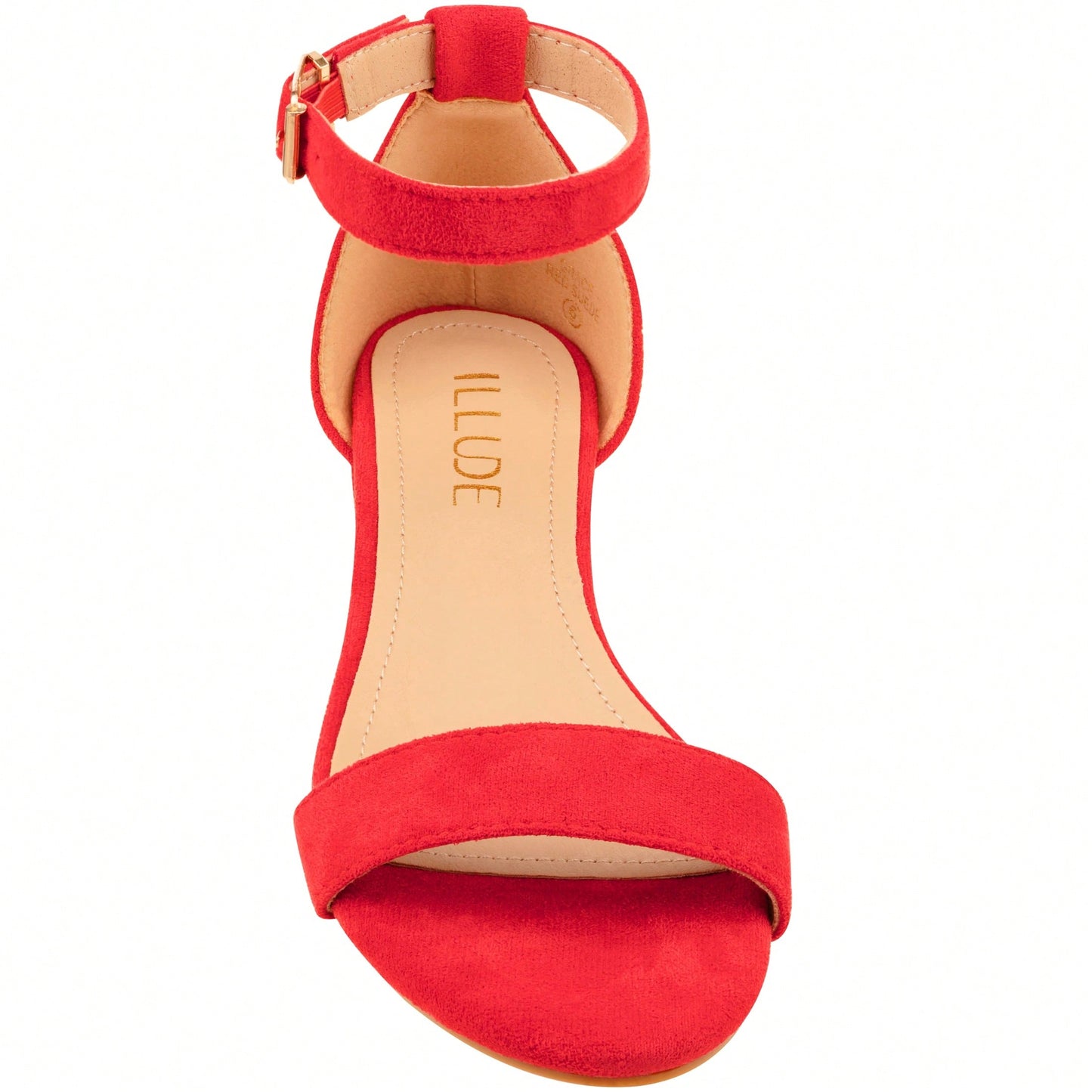Women's Adjustable Ankle Strap Open Toe Low Wedge Sandal Comfortable Platform Heeled Sandals Suede