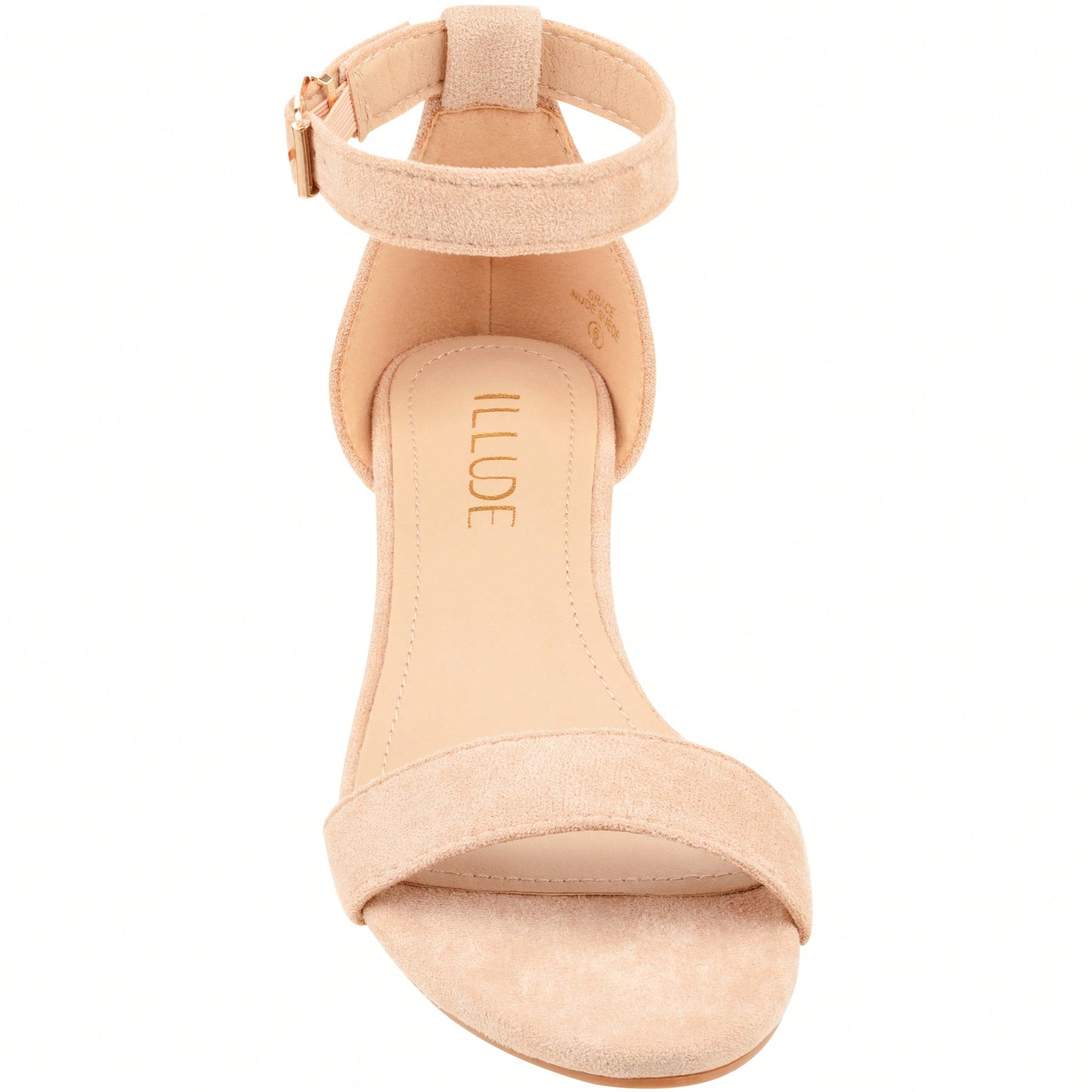 Women's Adjustable Ankle Strap Open Toe Low Wedge Sandal Comfortable Platform Heeled Sandals Suede