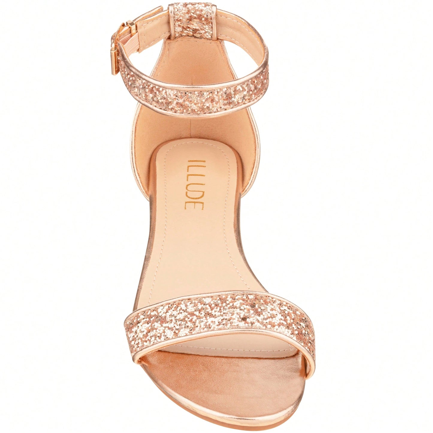 Women's Adjustable Ankle Strap Open Toe Low Wedge Sandal Comfortable Platform Heeled Sandals Suede