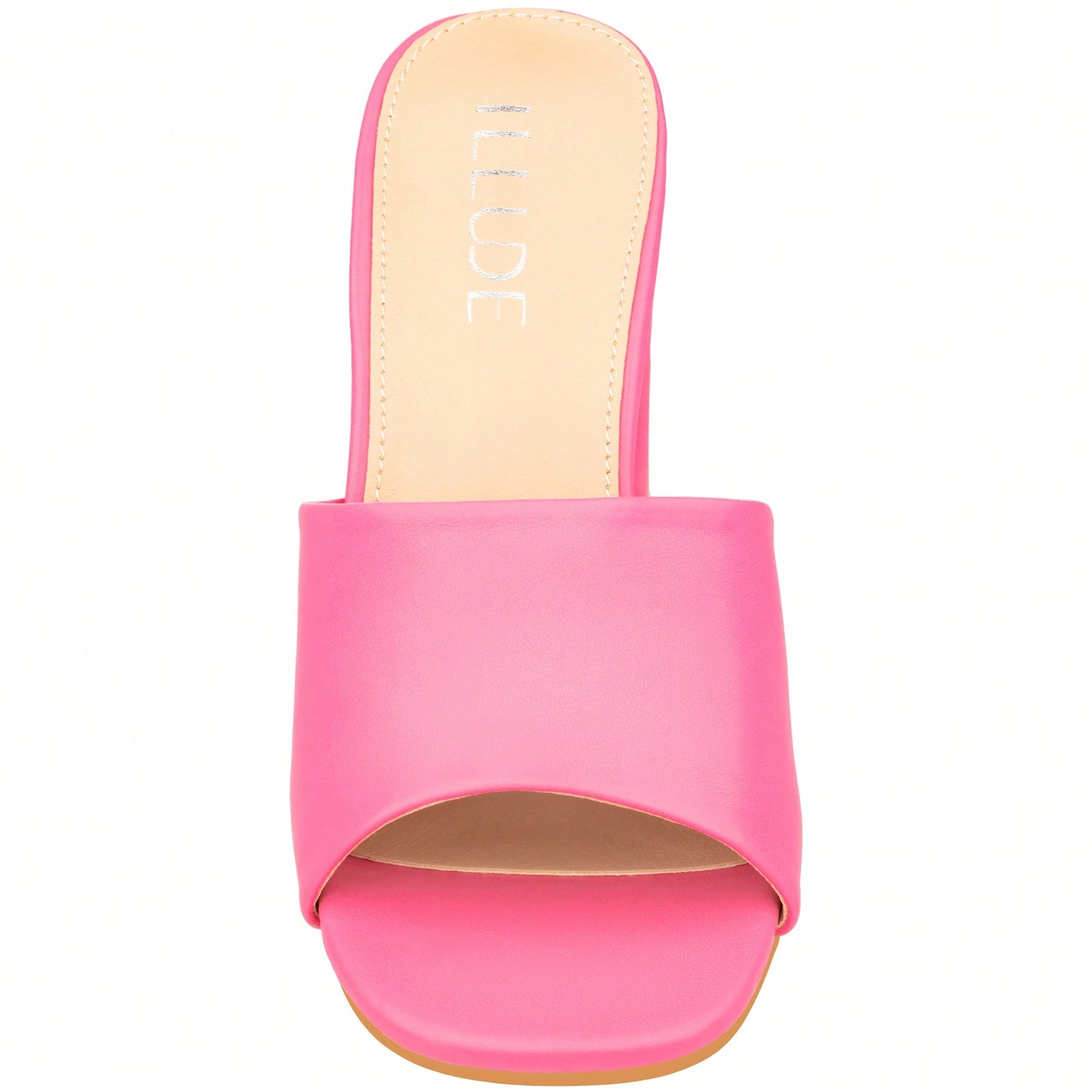 Women's Chunky Heeled Mule Sandals Low Heel Sandals Single Strap Square Toe Chunky Heeled Sandal Suede