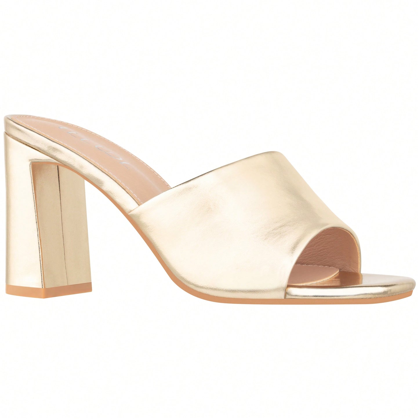 Women's Chunky Heeled Mule Sandals Low Heel Sandals Single Strap Square Toe Chunky Heeled Sandal Suede